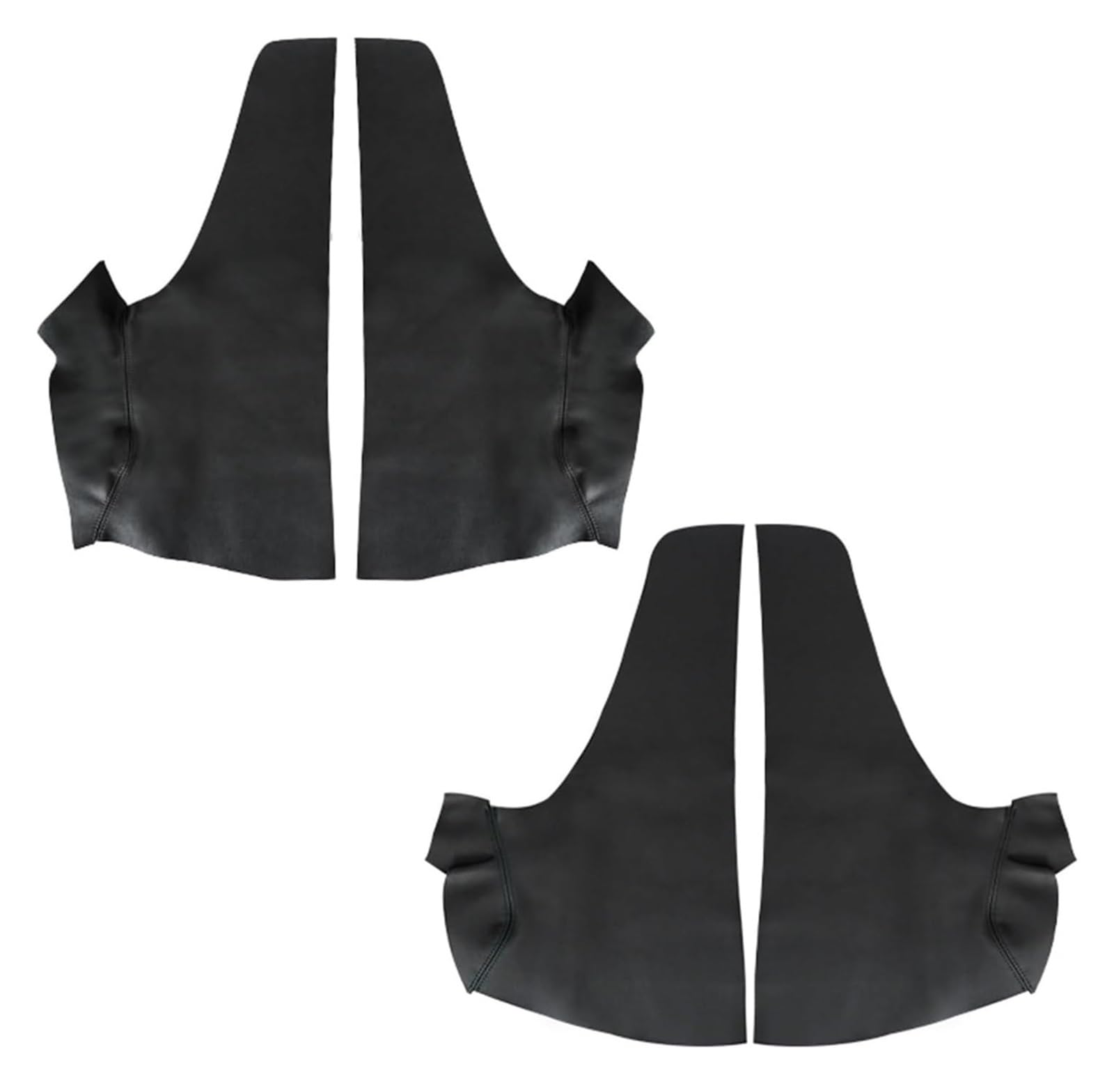 Auto Getriebe Shift Panel Rahmen Trim Für Jazz Für Fit 2008-2012 Fließheck Tür Armlehne Panel Abdeckung Aufkleber Trim Auto Innen Aufkleber(4pcs,Schwarz) von QGMKMVZZBK