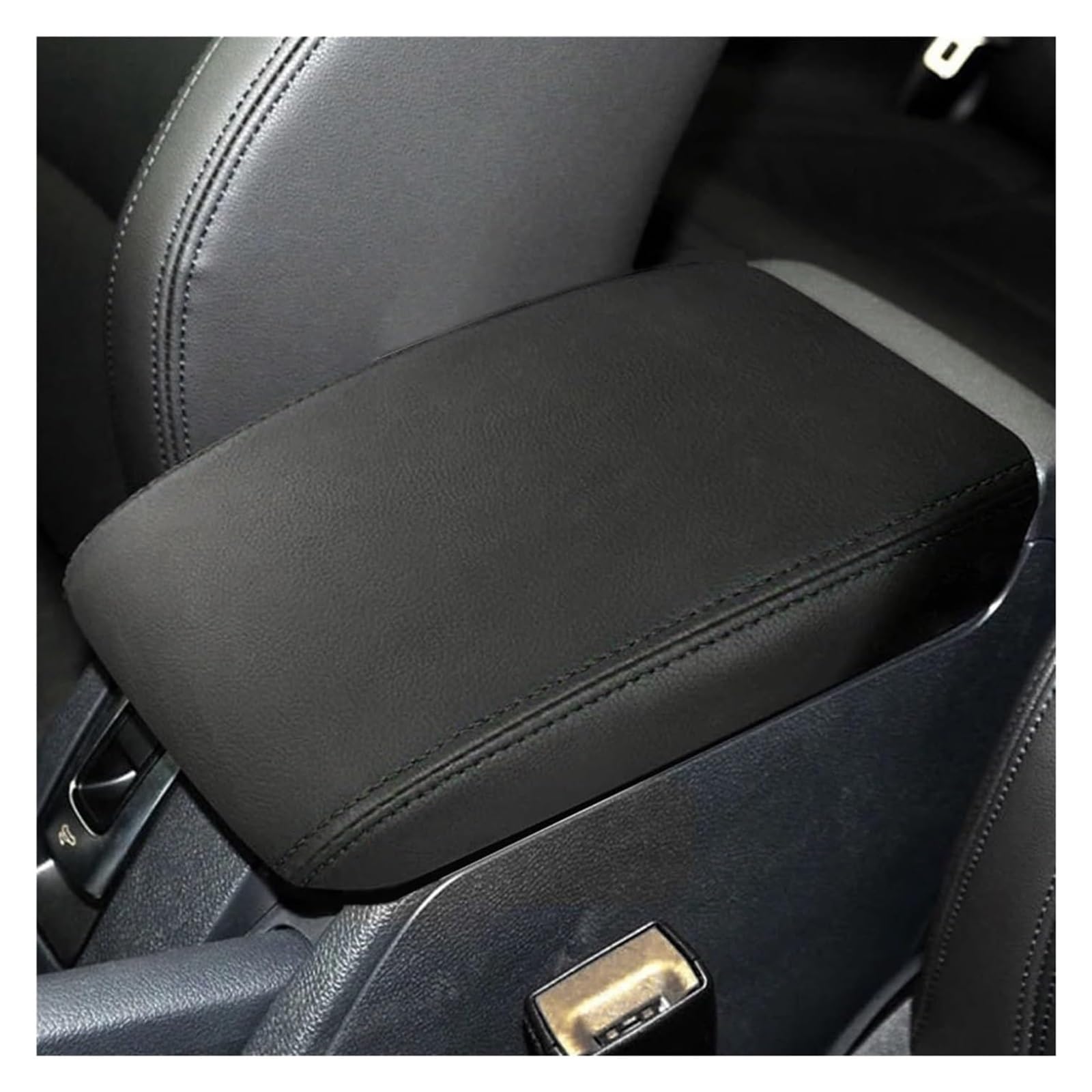 Auto Getriebe Shift Panel Rahmen Trim Für VW Für G&olf 6 MK6 2009-2012 Auto Armlehne Box Center Konsole Deckel Armlehne Abdeckung Innen Zubehör Abdeckung(Black Black line) von QGMKMVZZBK