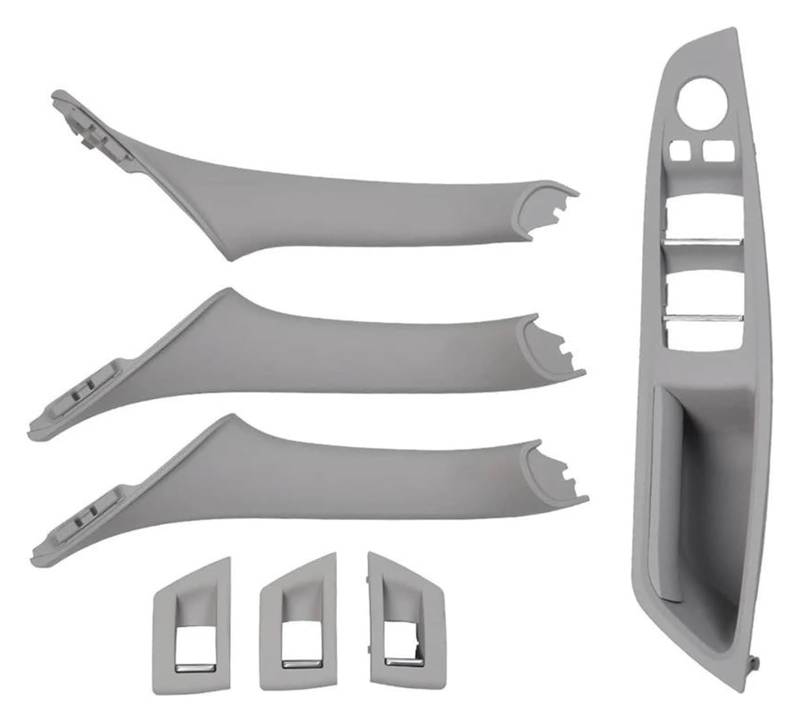 Auto Innen Türverkleidung Türgriff Für 5 Series F10 F11 520i 523i 525i 528i 530i 2010-2017 RHD Rechts Fahrer Auto Innentür Griff Panel Pull Trim Abdeckung(Rhd Gray Set) von QGMKMVZZBK