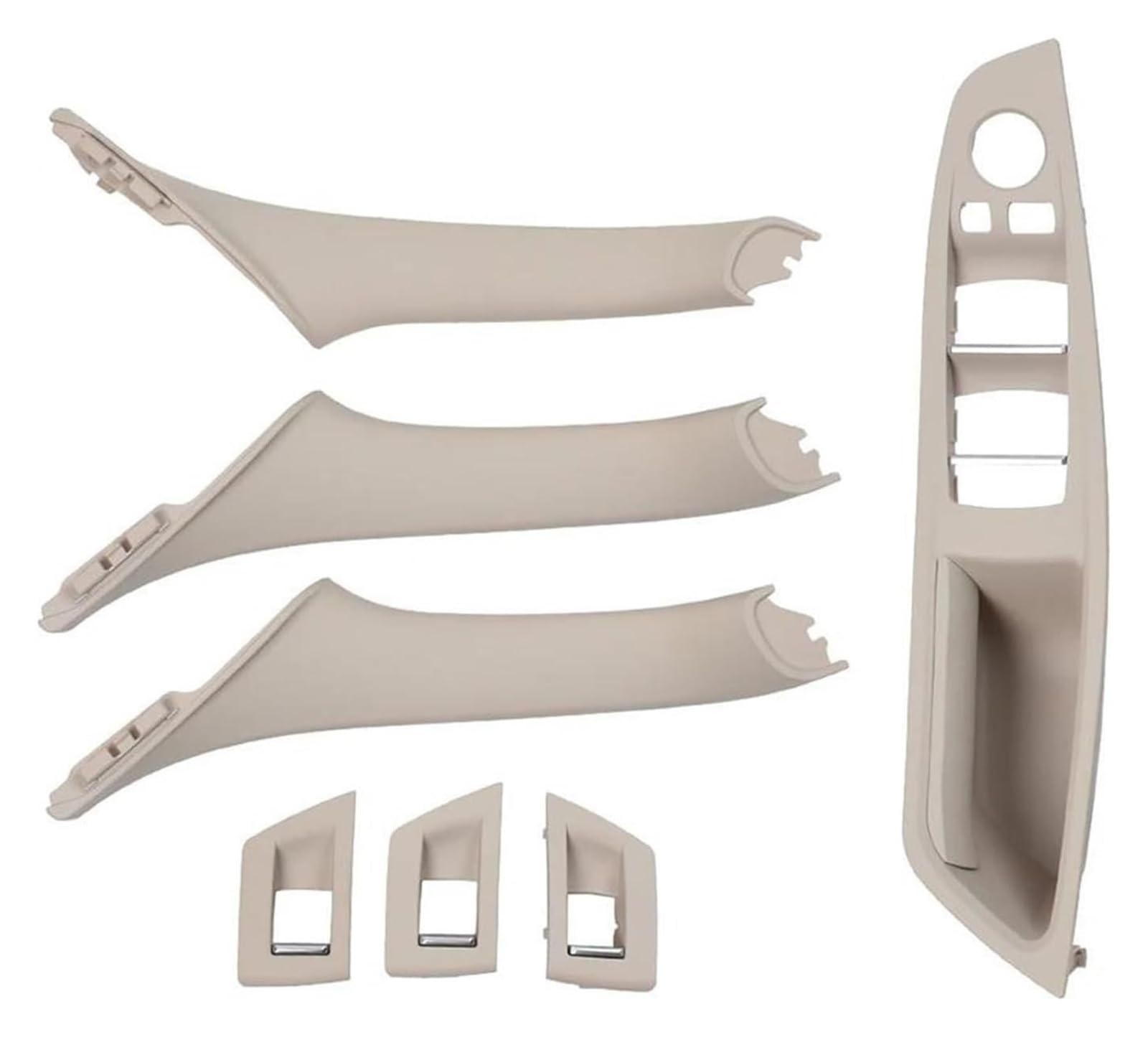 Auto Innen Türverkleidung Türgriff Für 5 Series F10 F11 520i 523i 525i 528i 530i RHD Rechts Fahrer Auto Innentür Griff Panel Pull Trim Abdeckung(Rhd Oyster Set) von QGMKMVZZBK