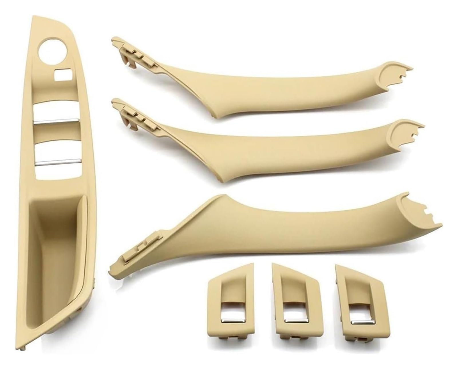 Auto Innen Türverkleidung Türgriff Für 5 Series F10 F18 523 525 528 Left Drive LHD Auto Innentürgriff Pull Trim Zubehör 7PCS(B Beige) von QGMKMVZZBK