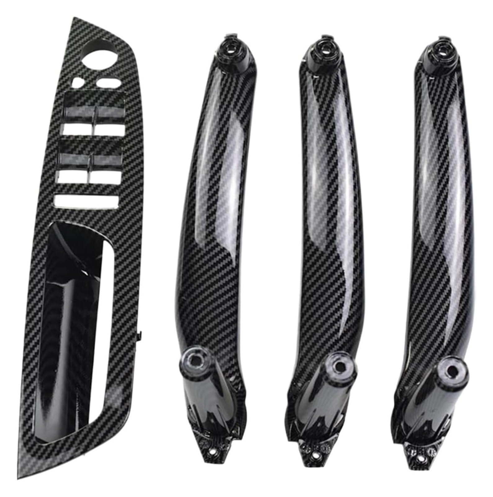 Auto Innen Türverkleidung Türgriff Für E70 E71 E72 X5 X6 2007-2014 Auto-Innentürgriff Innenverkleidung Pull Trim Cover Armlehne(Lhd-carbon Pattern-4pcs) von QGMKMVZZBK