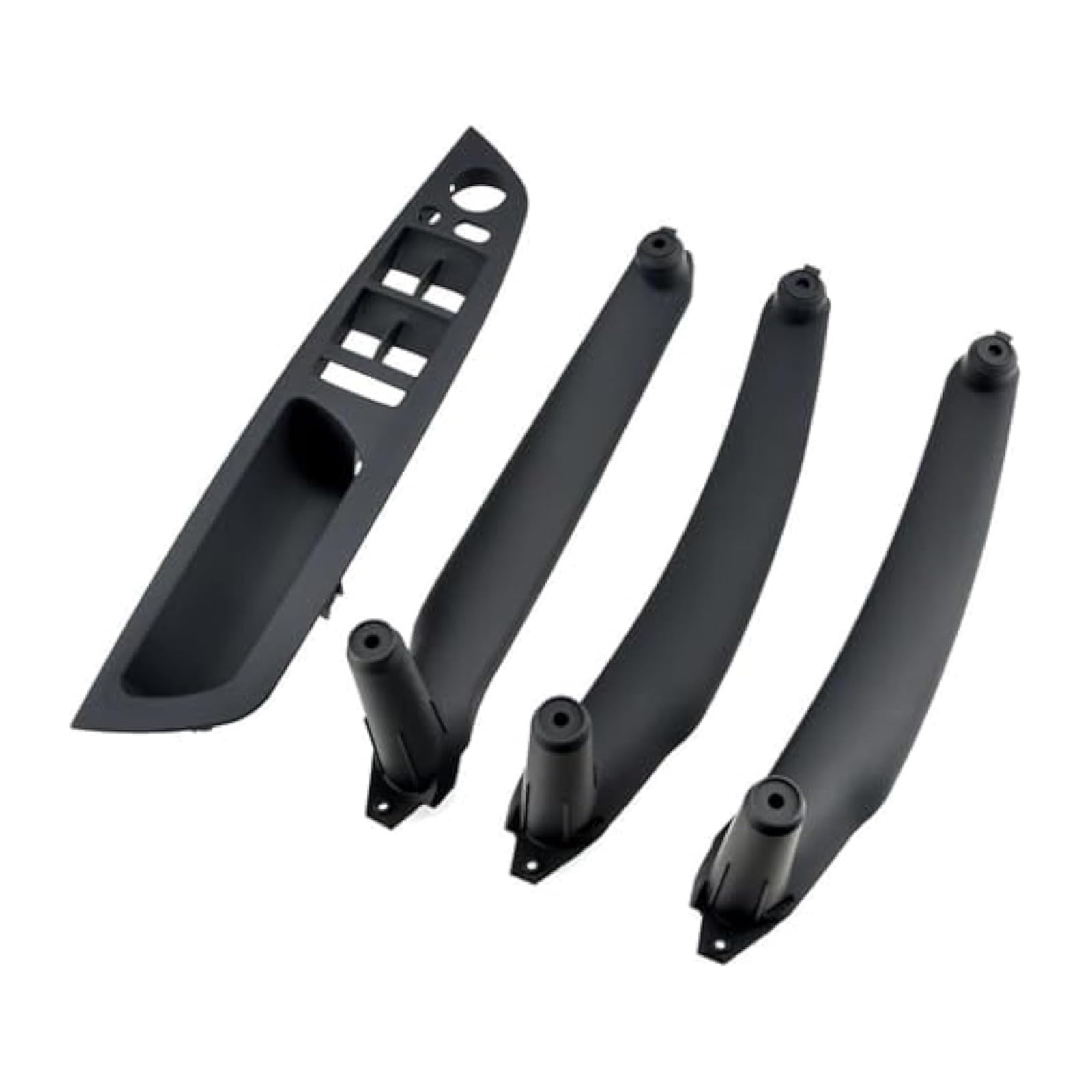 Auto Innen Türverkleidung Türgriff Für E70 E71 X5 X6 Armlehne Auto Vorne Fahrersitz LHD RHD Innentürgriff Innenverkleidung Pull Trim Abdeckung(Black 4pcs Lhd) von QGMKMVZZBK