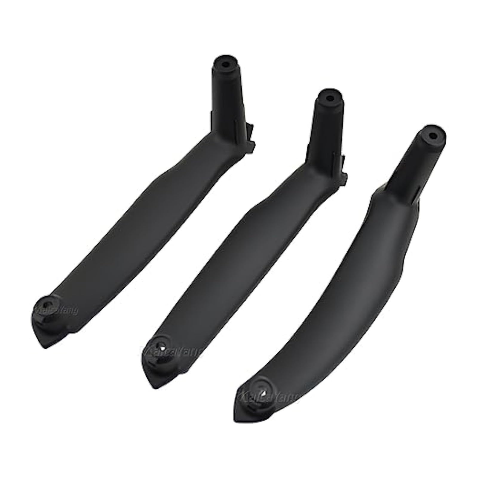 Auto Innen Türverkleidung Türgriff Für E70 E71 X5 X6 LHD Auto Links Vorne Fahrersitz Innentürgriff Armlehne Innenverkleidung Zugabdeckung(Black 3 Pcs) von QGMKMVZZBK