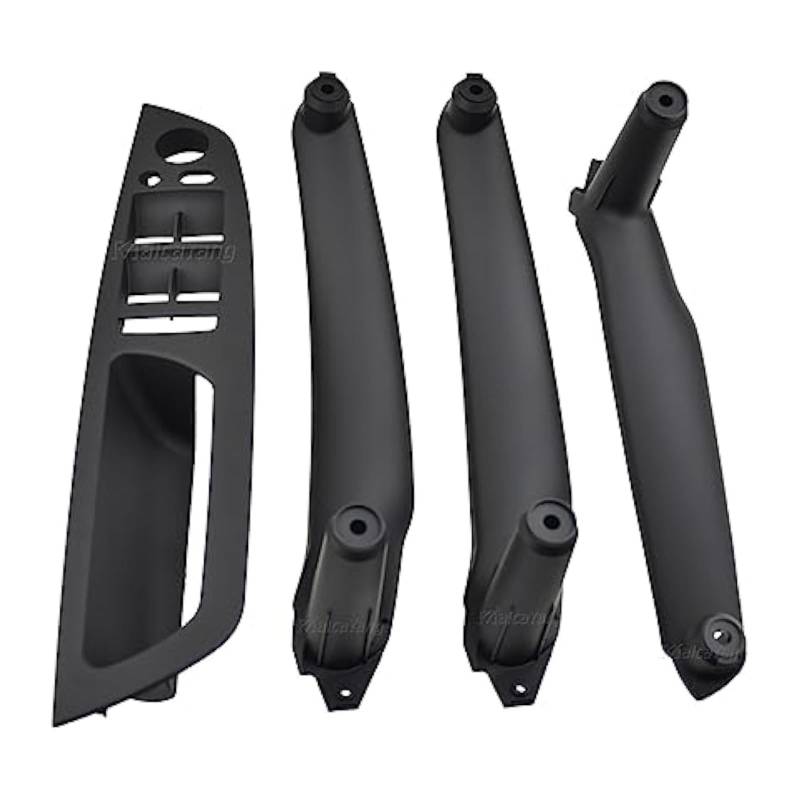 Auto Innen Türverkleidung Türgriff Für E70 E71 X5 X6 LHD Auto Links Vorne Fahrersitz Innentürgriff Armlehne Innenverkleidung Zugabdeckung(Black 4 Pcs) von QGMKMVZZBK