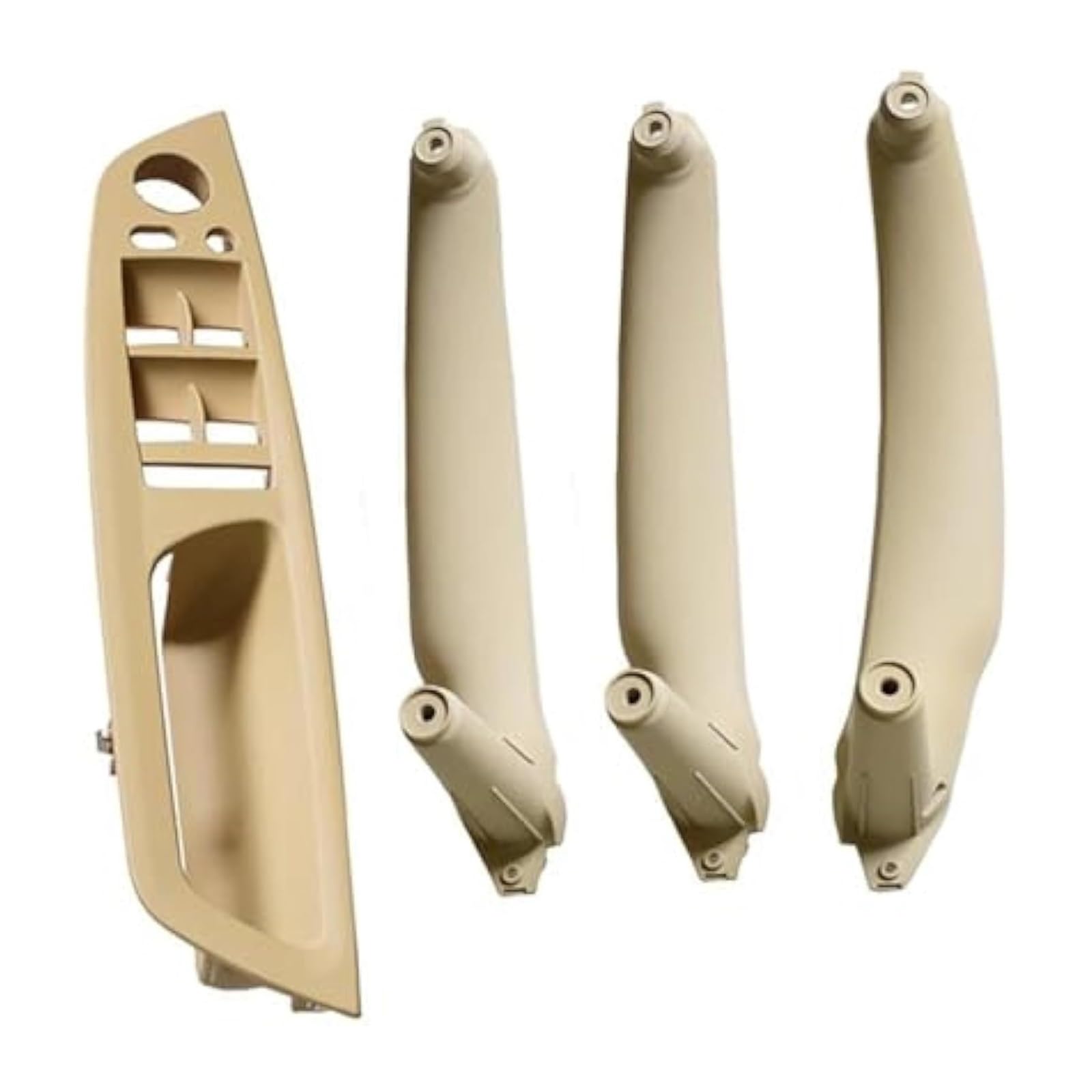 Auto Innen Türverkleidung Türgriff Für E70 E71 X5 X6 LHD RHD Auto Armlehne Vordersitz Fahrersitz Innentür Griff Panel Innen Pull Trim Abdeckung(Rhd Beige 4pcs) von QGMKMVZZBK