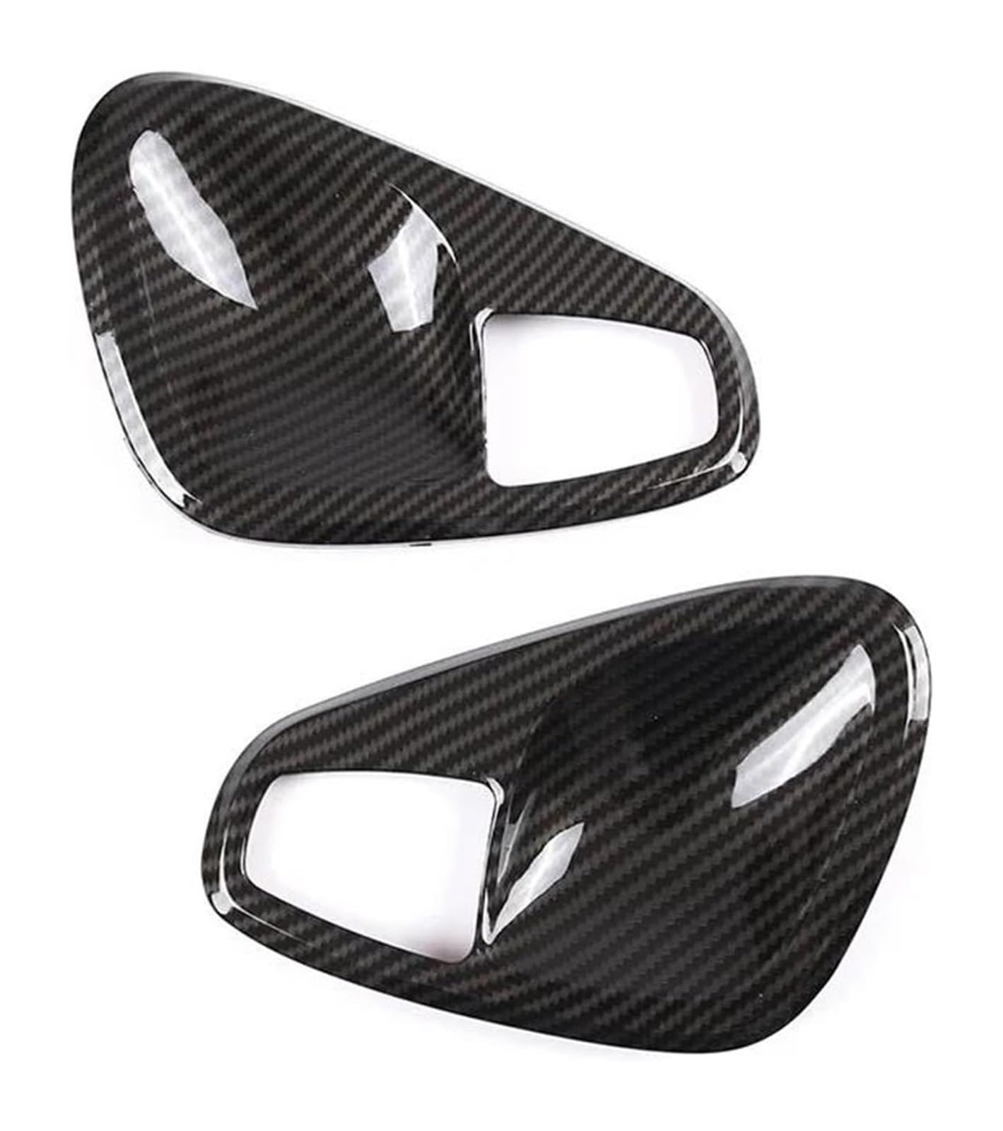 Auto Innen Türverkleidung Türgriff Für Mercedes Für Smart Fortwo 451 2009-2014 Auto Innen Tür Armlehne Griff Abdeckung Trim Tür Schüssel Rahmen Aufkleber(A Inner Handle-carbon Pattern) von QGMKMVZZBK