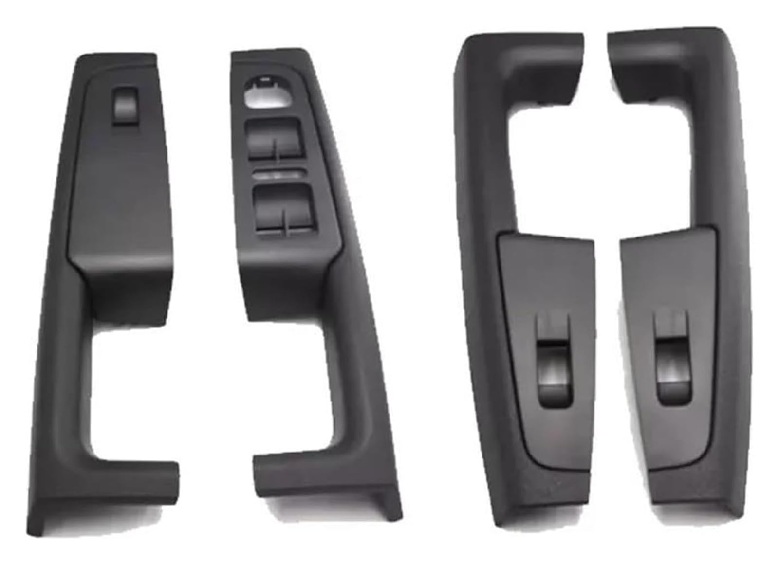 Auto Innen Türverkleidung Türgriff Für Superb 2008-2013 3TD867157 Vorne Hinten Innen Tür Griff Armlehne Rahmen Schalter Control Panel Trim(Black Set) von QGMKMVZZBK