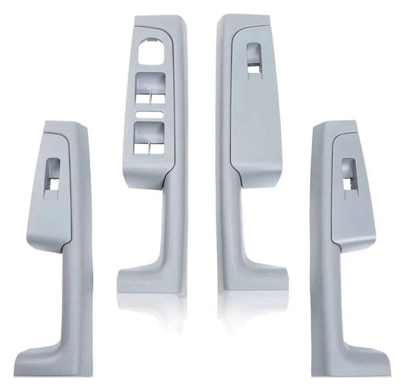 Auto Innen Türverkleidung Türgriff Für Superb 2008-2013 Vorne Hinten Innen Tür Griff Armlehne Rahmen Schalter Control Panel Trim 3TD867157(Grey Set) von QGMKMVZZBK