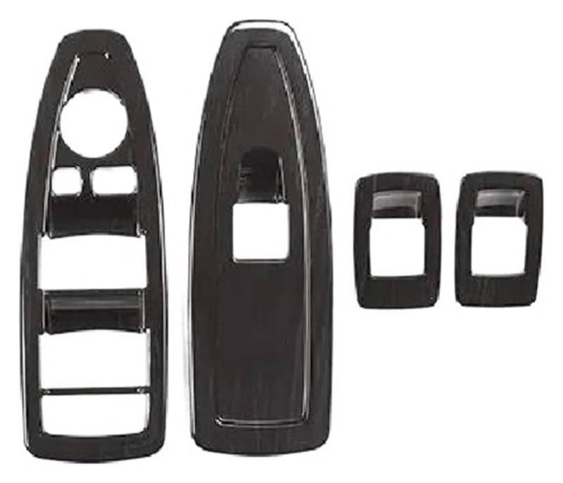 Auto Innen Türverkleidung Türgriff Für X1 F48 X2 F47 2016-2020 Auto Fensterheber Schalter Rahmen Verkleidung Abdeckung Aufkleber Innen(Black Wood Grain) von QGMKMVZZBK