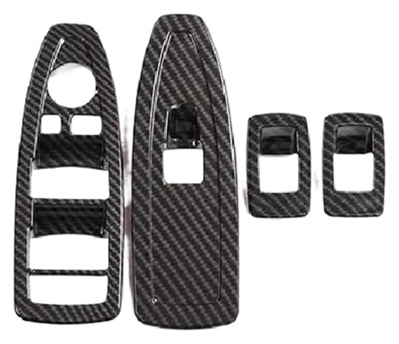 Auto Innen Türverkleidung Türgriff Für X1 F48 X2 F47 2016-2020 Auto Fensterheber Schalter Rahmen Verkleidung Abdeckung Aufkleber Innen(Carbon Fiber Pattern) von QGMKMVZZBK