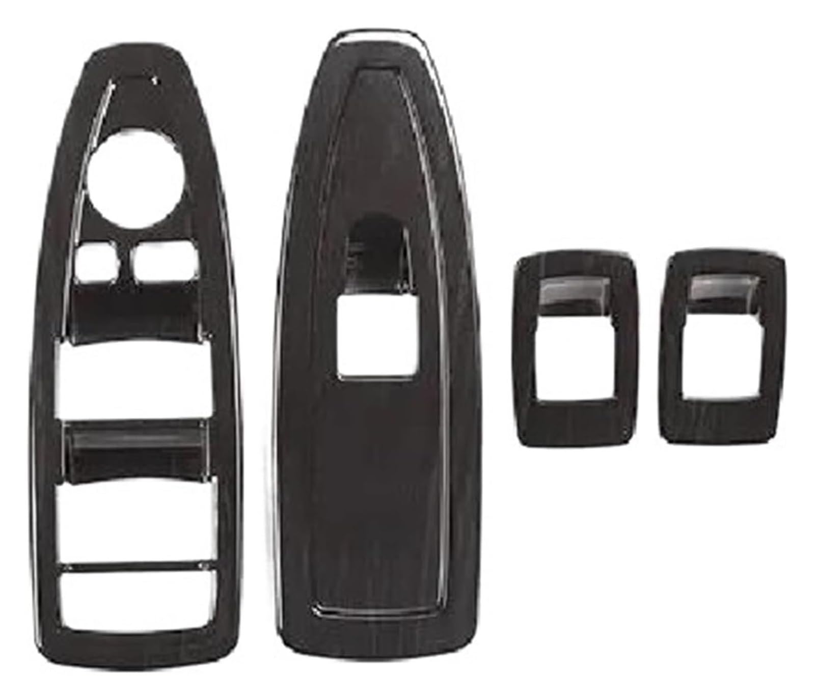 Auto Innen Türverkleidung Türgriff Für X1 F48 X2 F47 2016–2020 Auto-Fensterheber-Schalterrahmen-Trim-Abdeckungsaufkleber-Innenraum(Black Wood Grain) von QGMKMVZZBK