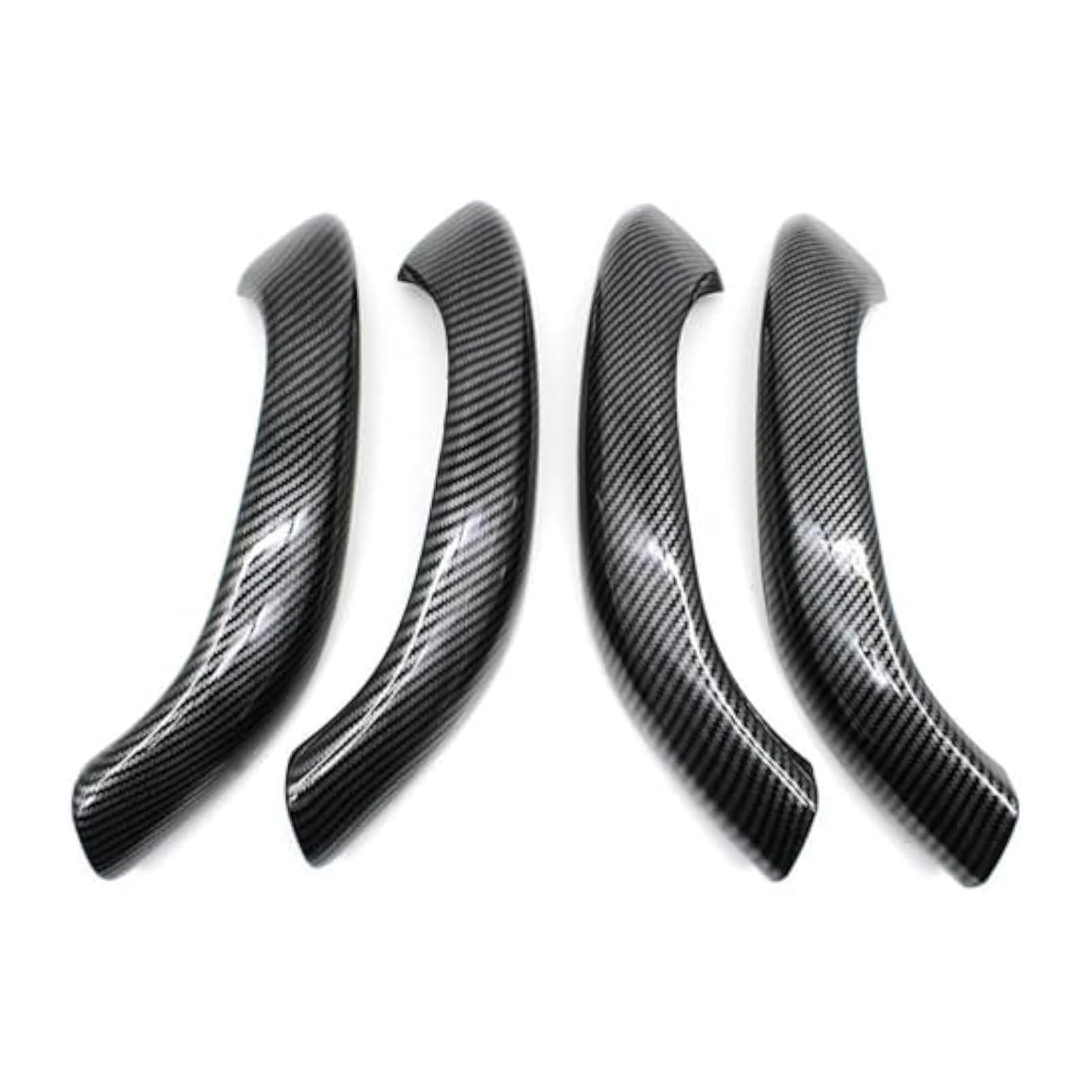 Auto Innen Türverkleidung Türgriff Für X1 X2 F48 F49 F39 2016-2022 Auto Innen Vorne Hinten Türgriff Äußere Abdeckung Trim 2PCS 4PCS(Carbon Fiber Pattern 4pcs) von QGMKMVZZBK