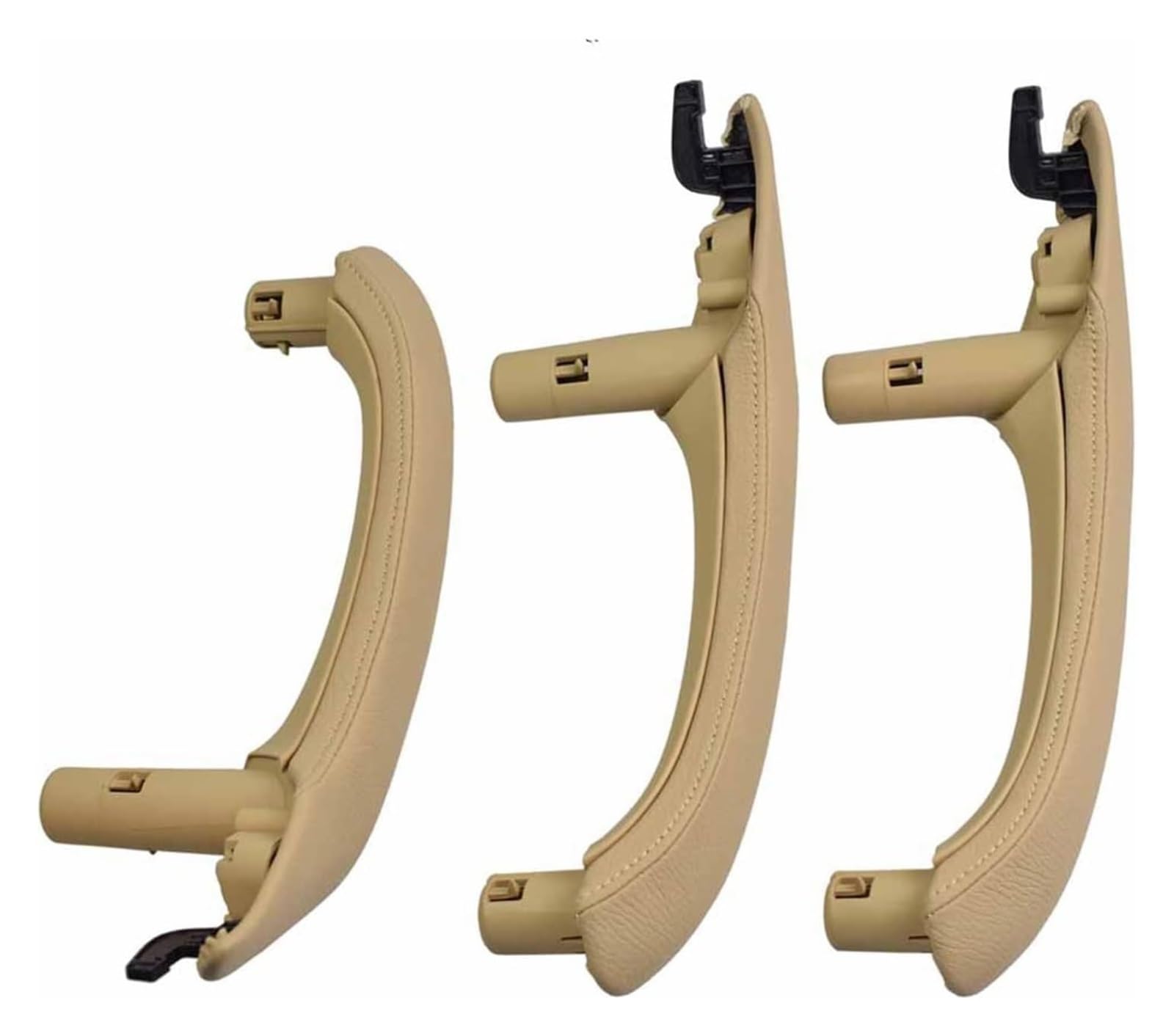 Auto Innen Türverkleidung Türgriff Für X3 X4 F25 F26 2010–2016 Innentür-Armlehnen-Zuggriff Schwarzes Leder Außenbezug Komplettes Set(Beige,LHD SET) von QGMKMVZZBK