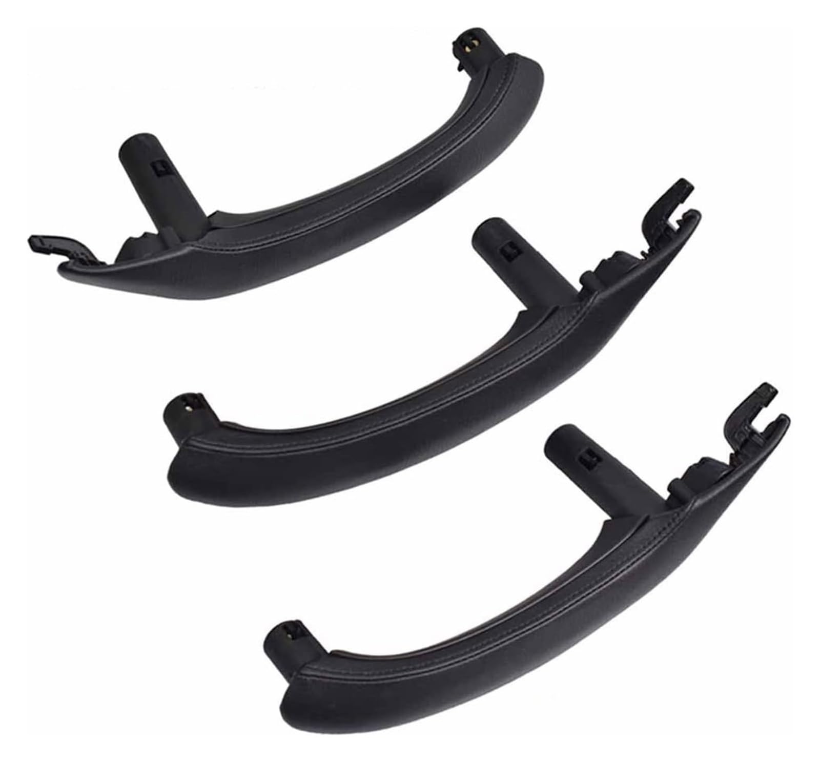 Auto Innen Türverkleidung Türgriff Für X3 X4 F25 F26 2010–2016 Innentür-Armlehnen-Zuggriff Schwarzes Leder Außenbezug Komplettes Set(Schwarz,LHD SET) von QGMKMVZZBK