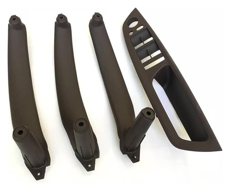 Auto Innen Türverkleidung Türgriff Für X5 X6 E70 E71 E72 2007-2013 Innentür-Armlehne Rechts Leder-Zuggriff Kompletter Satz(Rhd Moka 4pcs) von QGMKMVZZBK