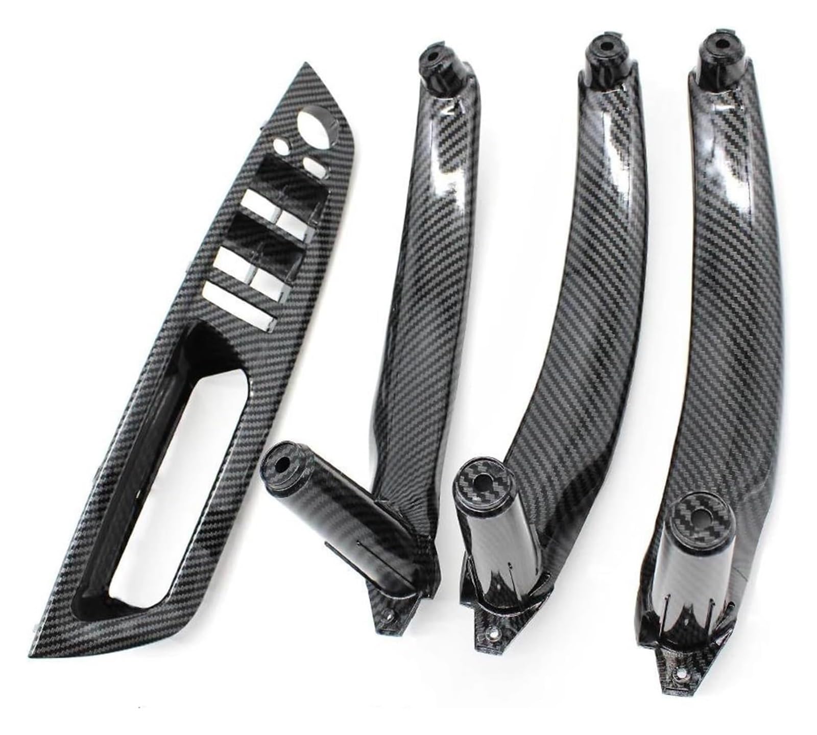 Auto Innen Türverkleidung Türgriff Für X5 X6 E70 E71 E72 2007-2014 LHD RHD Auto Innentürgriff Innenverkleidung Pull Armlehnenverkleidung(Lhd Carbon Pattern Set) von QGMKMVZZBK