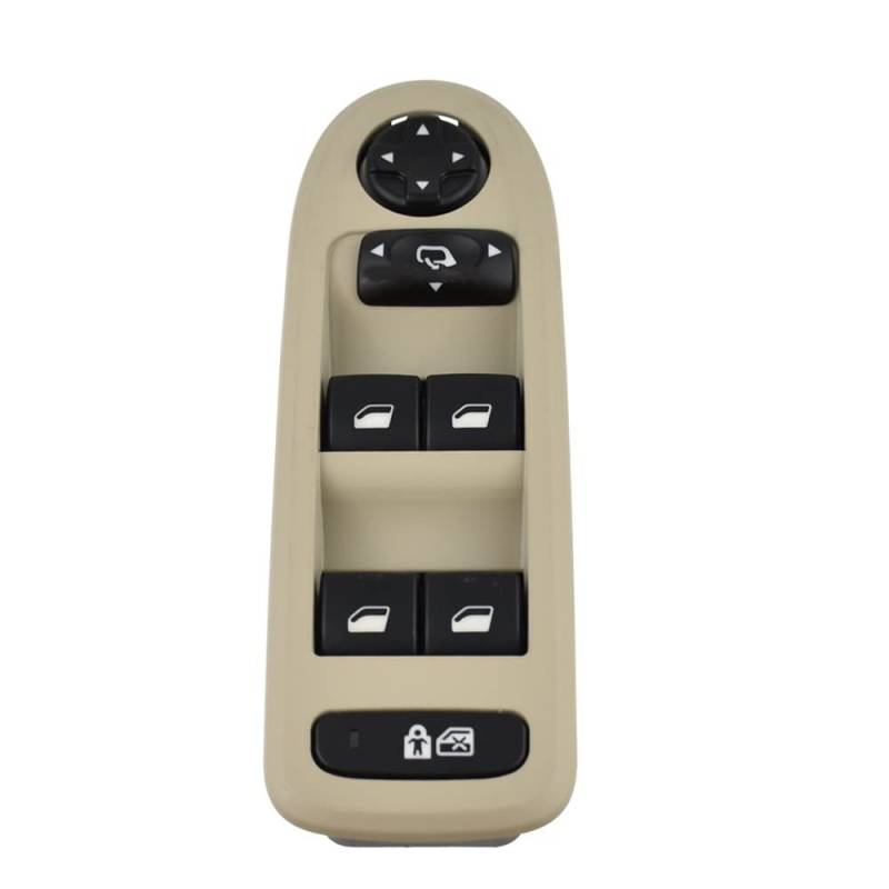 Elektrische Fensterheber Tasten Für P&eugeot 508 2011-2018 Power Master Fensterheberschalter 98053458ZE 96659465ZD(Beige) von QGMKMVZZBK