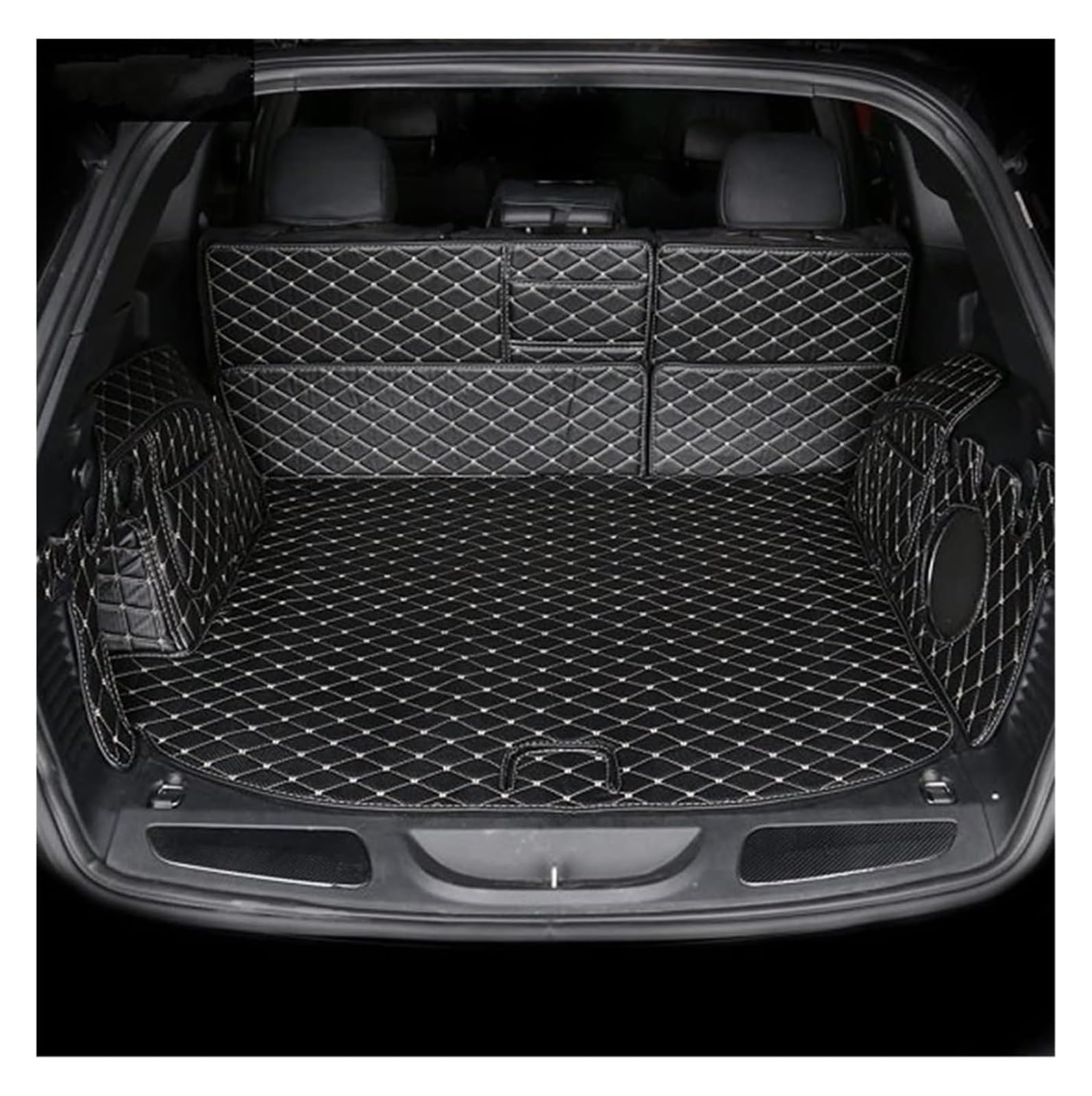 Kofferraummatte Für Grand Cherokee 2011-2020 Auto-Kofferraum Cargo-Liner Abdeckung Mat Schutz Zubehör(2) von QGMKMVZZBK