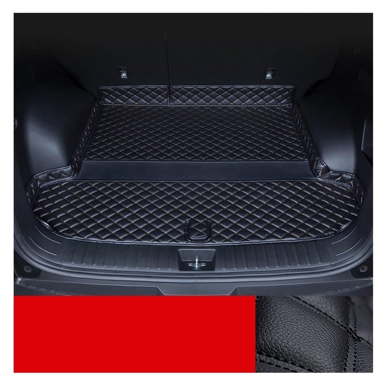 Kofferraummatte Für Hyundai Für Tucson NX4 2021-2023 Leder Kofferraummatte Cargo-Liner Abdeckung Pad Teppich Zubehör(1) von QGMKMVZZBK