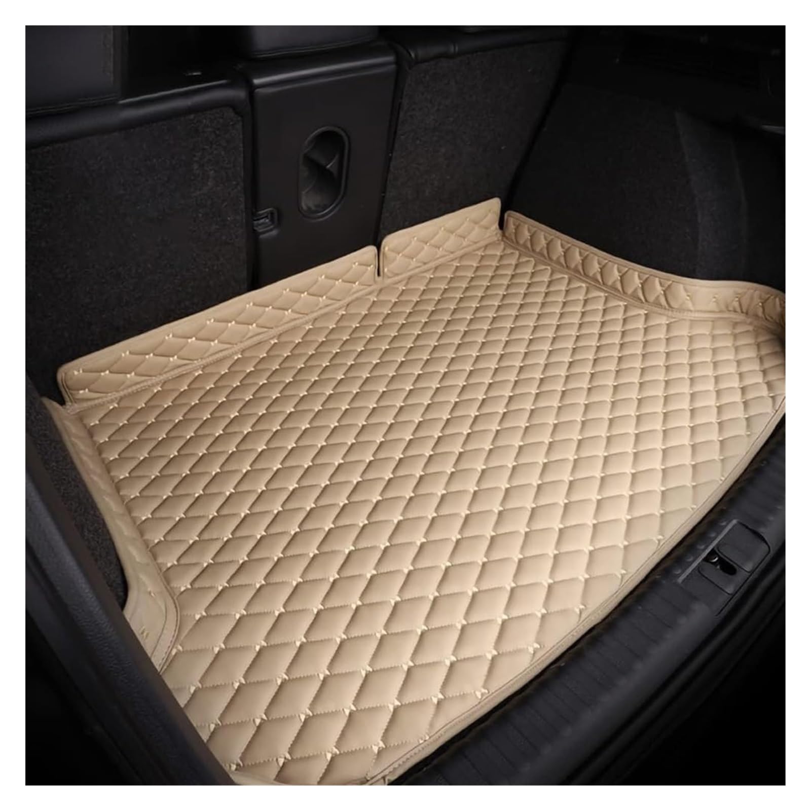 Kofferraummatte Für Mazda 3 2014-2019 Kratzfeste Kofferraummatte Wasserdicht Kratzfest Rutschfester Teppich(A-Beige) von QGMKMVZZBK