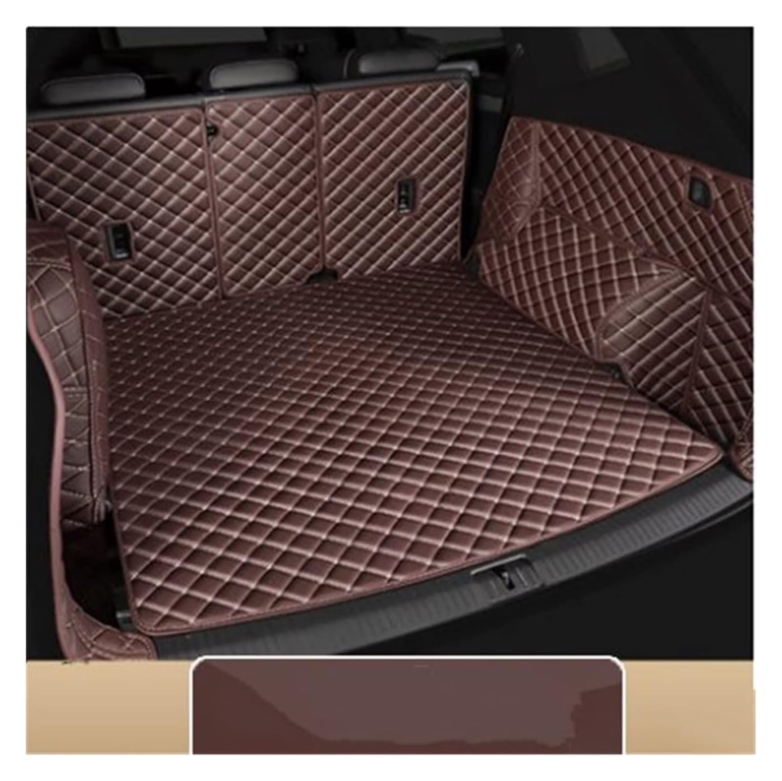 Kofferraummatte Für QX50 2013-2017 Leder Kofferraum Matte Cargo-Liner Zubehör Innen Boot(4) von QGMKMVZZBK