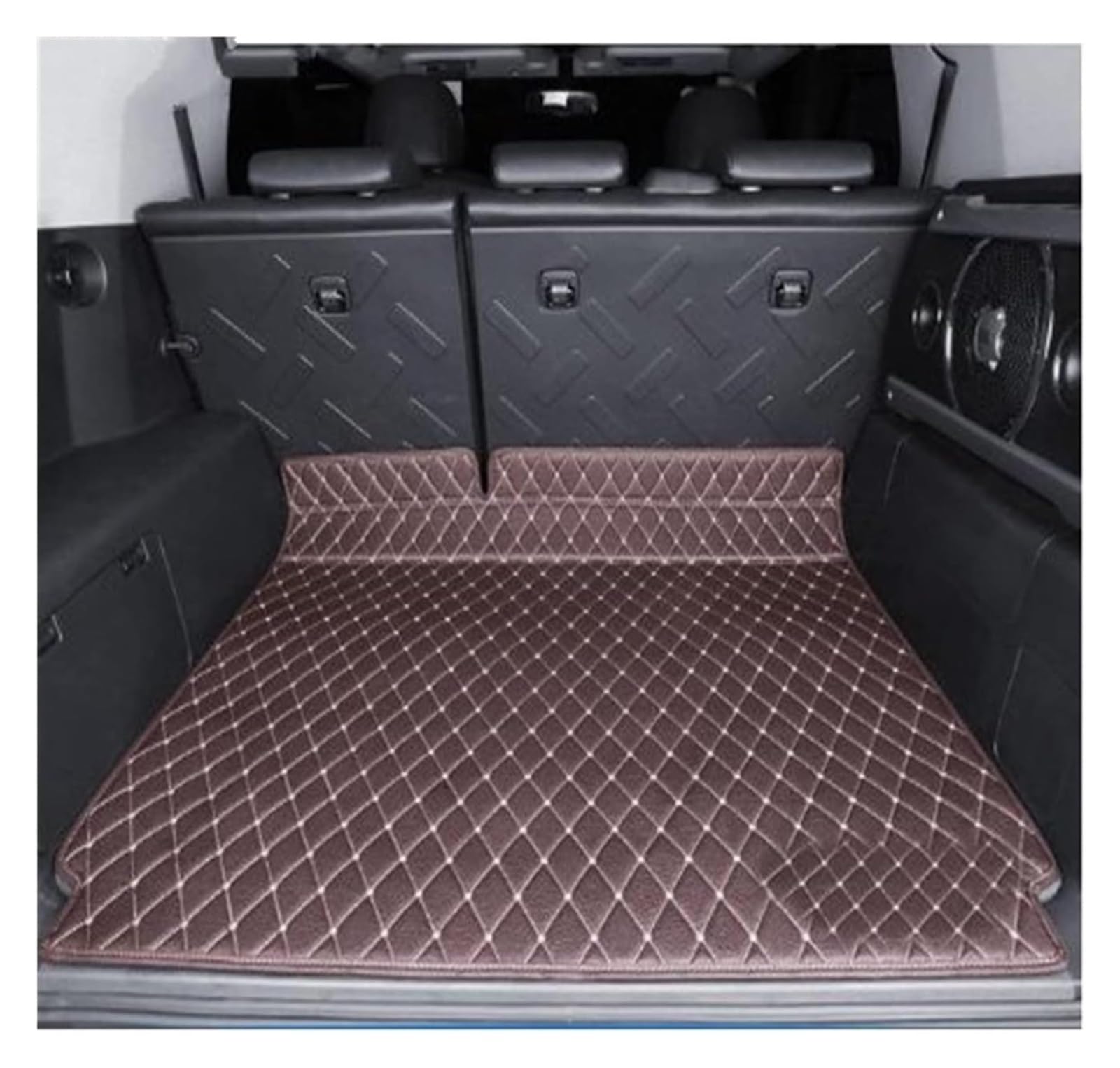 Kofferraummatte Für T&oyota FJ Für Cruiser 2008-2019 Leder-Kofferraummatte Cargo-Liner(7) von QGMKMVZZBK