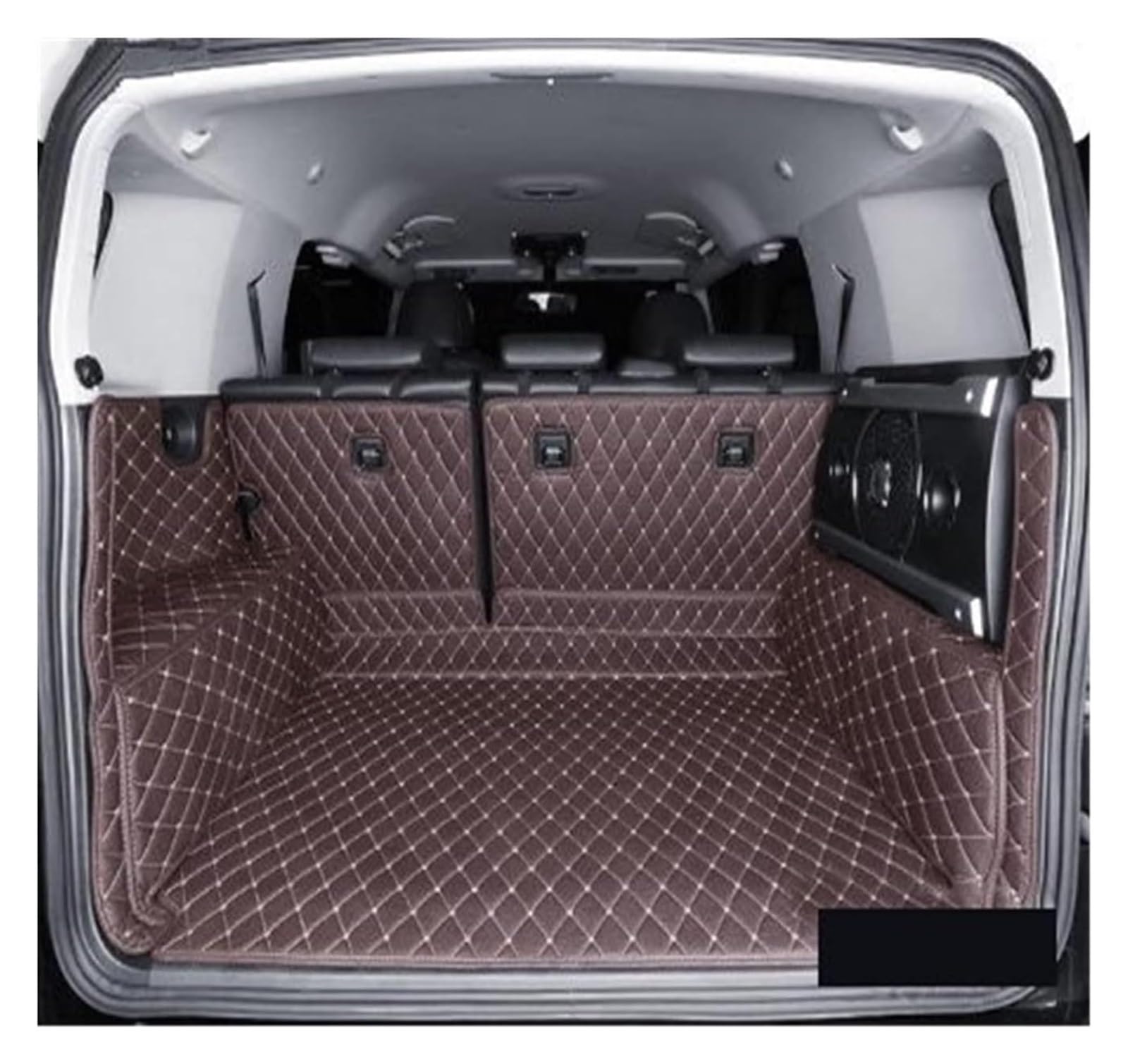 Kofferraummatte Für T&oyota Für FJ Cruiser 2008-2019 Leder Kofferraummatte Cargo-Liner(2) von QGMKMVZZBK