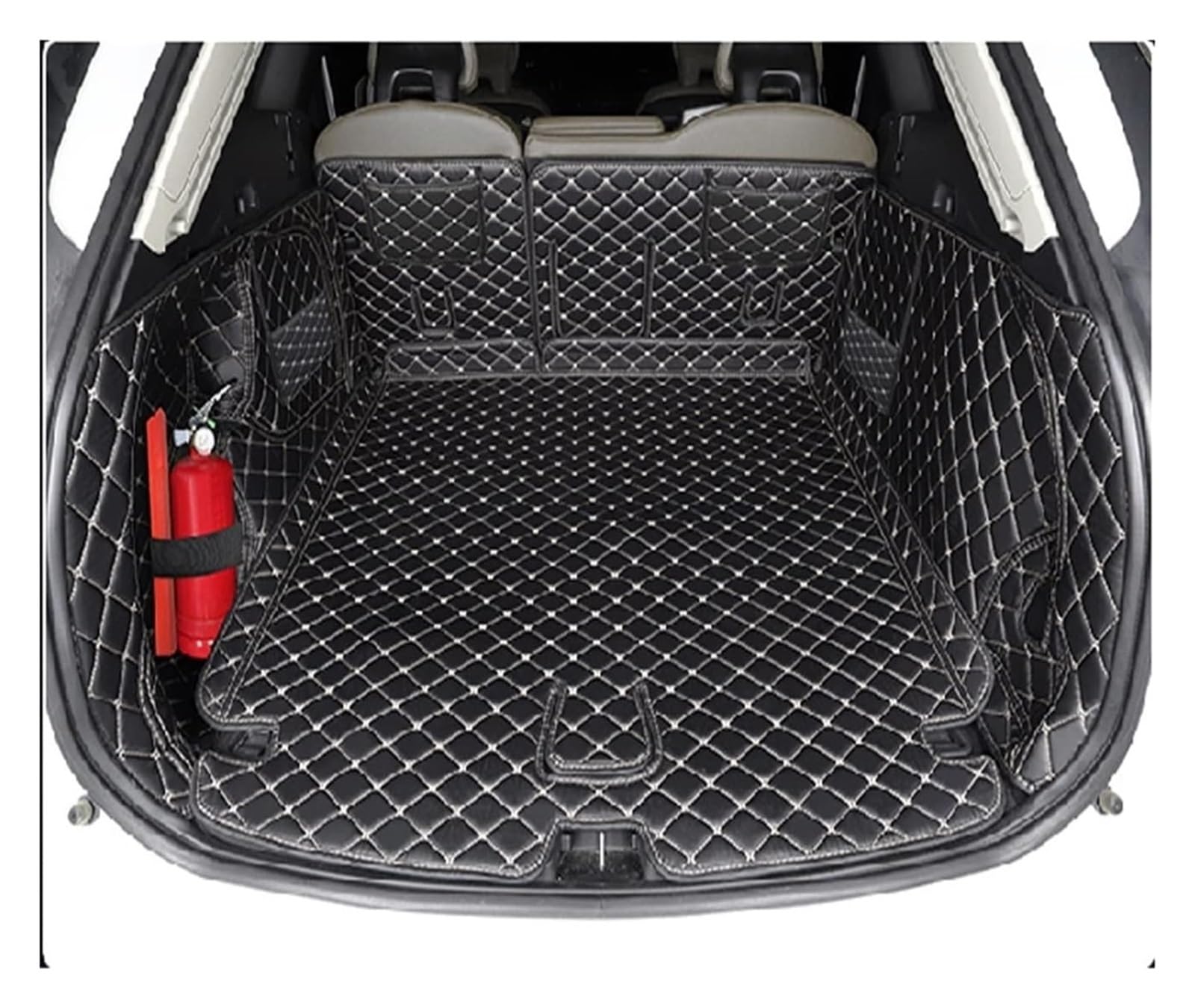 Kofferraummatte Für Volvo Xc60 2009-2014 Leder Kofferraummatten Anti-Schmutz-Schutzschale Cargo-Liner(6) von QGMKMVZZBK