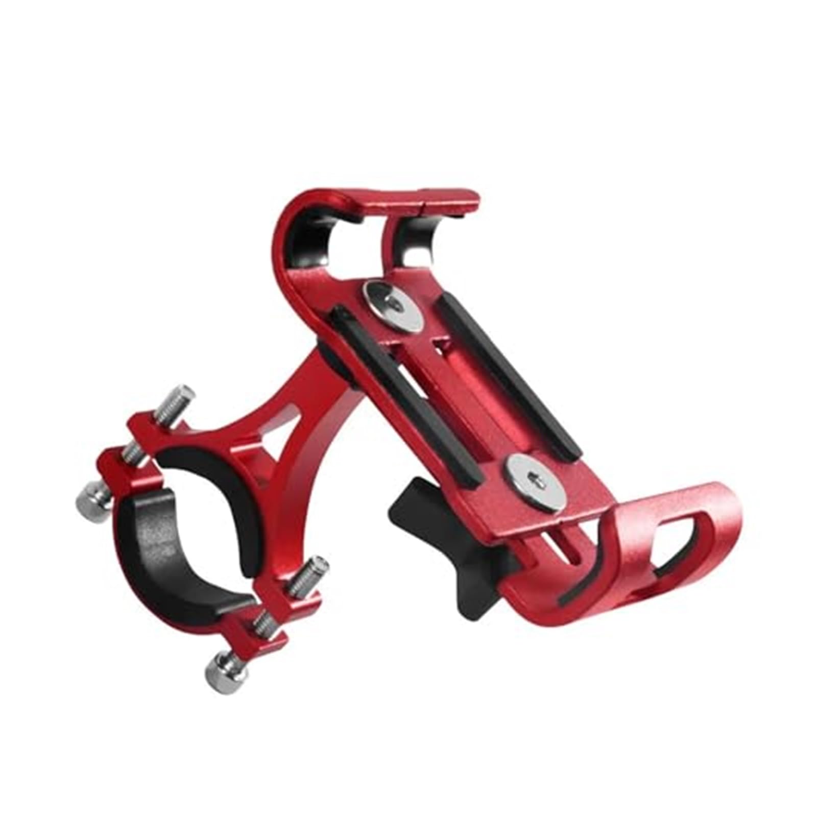 Motorrad-Navigationshalterung Für Mountainbike-Handys Unterstützt Navigationshalterung Aluminium-Halterung Anti-Rutsch-Lenker-Telefonständer GPS Smartphone Halterung Motorrad(Red) von QGQFDEYUNB