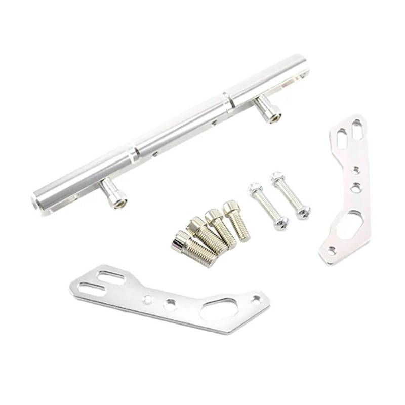 Griffe Balance Bar Motorrad Lenker Halterung Motorrad Stabilisator Bar Aluminium Legierung Für Nmax Tmax 530 Pcx Cb500x Mt07 Xmax 300(Silver) von QIBOZNG