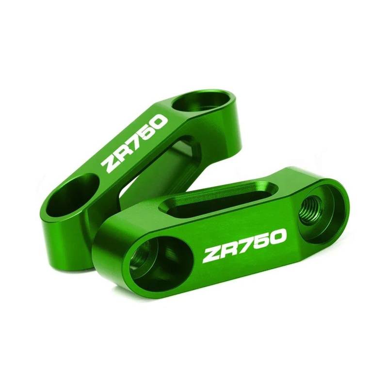 Hebebühne FÜR Zephyr 1100 400 550 750 Zephyr1100 ZR-7S ZR750 Rückspiegel Riser Extender Erweiterung Adapter Halterung(Green 2) von QIBOZNG