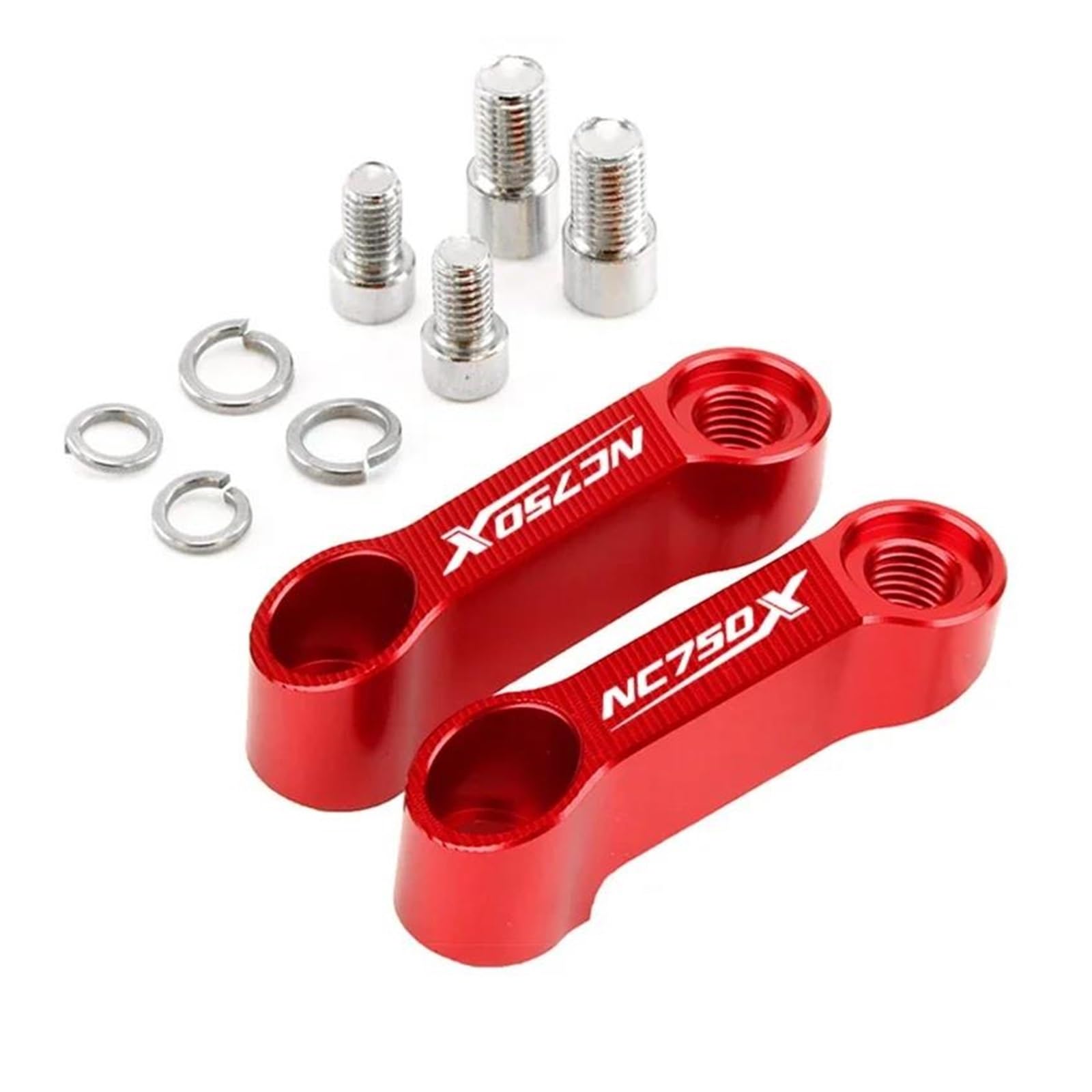 Hebebühne Für HON&DA NC750 NC700S NC750X Motorrad Aluminium Spiegel Riser Erweiterung Halterung Rückspiegel Verlängern(Red) von QIBOZNG