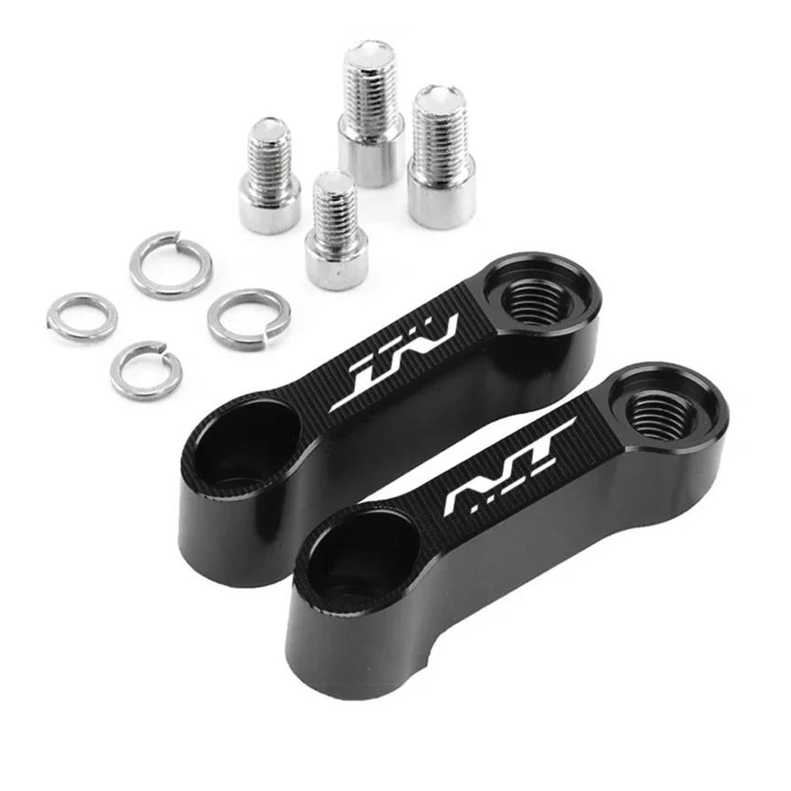 Hebebühne Für HON&DA NT1100 NT 100 DTC Motorrad Rückspiegel Verlängerung Riser Adapter Spiegel Extender Adapter Riser(Black) von QIBOZNG