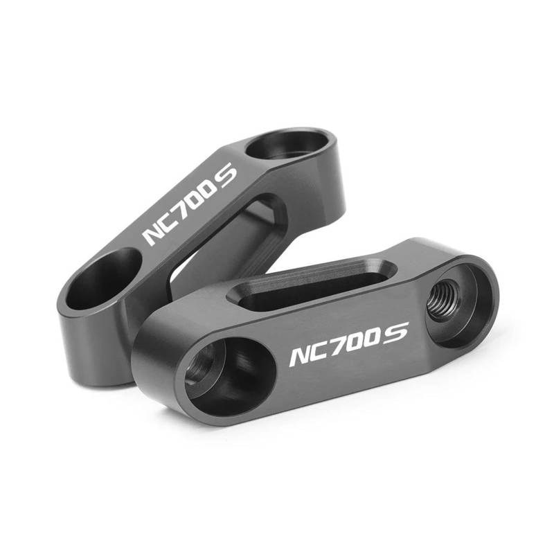 Hebebühne Motorrad Rückspiegel Verlängerung Für HON&DA NC750 NC700S NC700X NC750X Adapter Riser Zubehör 2020-2023(Titanium) von QIBOZNG