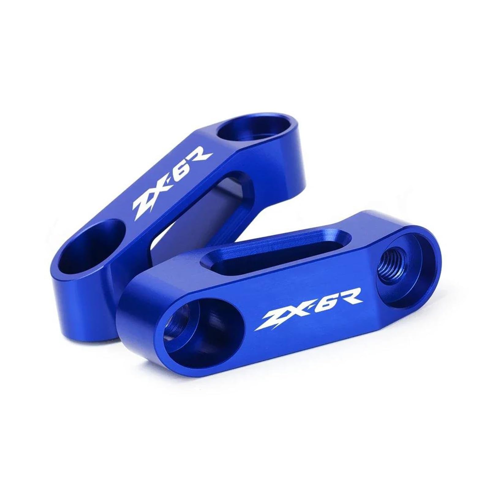 Hebebühne Motorrad Rückspiegel Verlängerung Riser Extend Adapter Für Zx6r Zx10r Zx11 Zx12r Zx14r Zzr 600 1000 1400 Zrs(Blue) von QIBOZNG