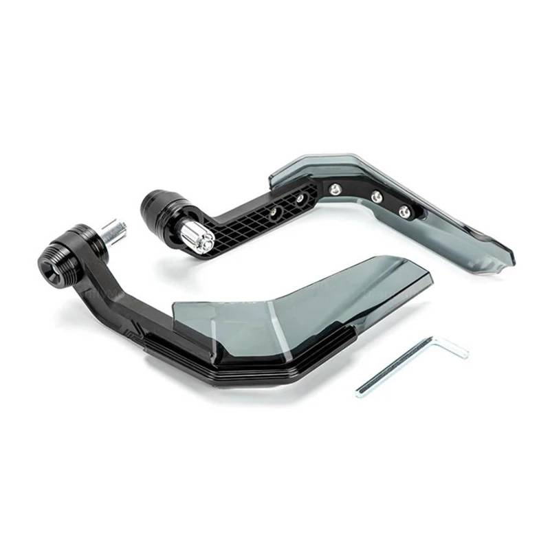 Motorrad-Handschutz 22mm 7/8 "Motorrad Bremse Kupplung Hebel Schutz Handschutz Hand Bar Schutz Windschutzscheibe Für KYMCO Modifizierte Teile(Black) von QIBOZNG