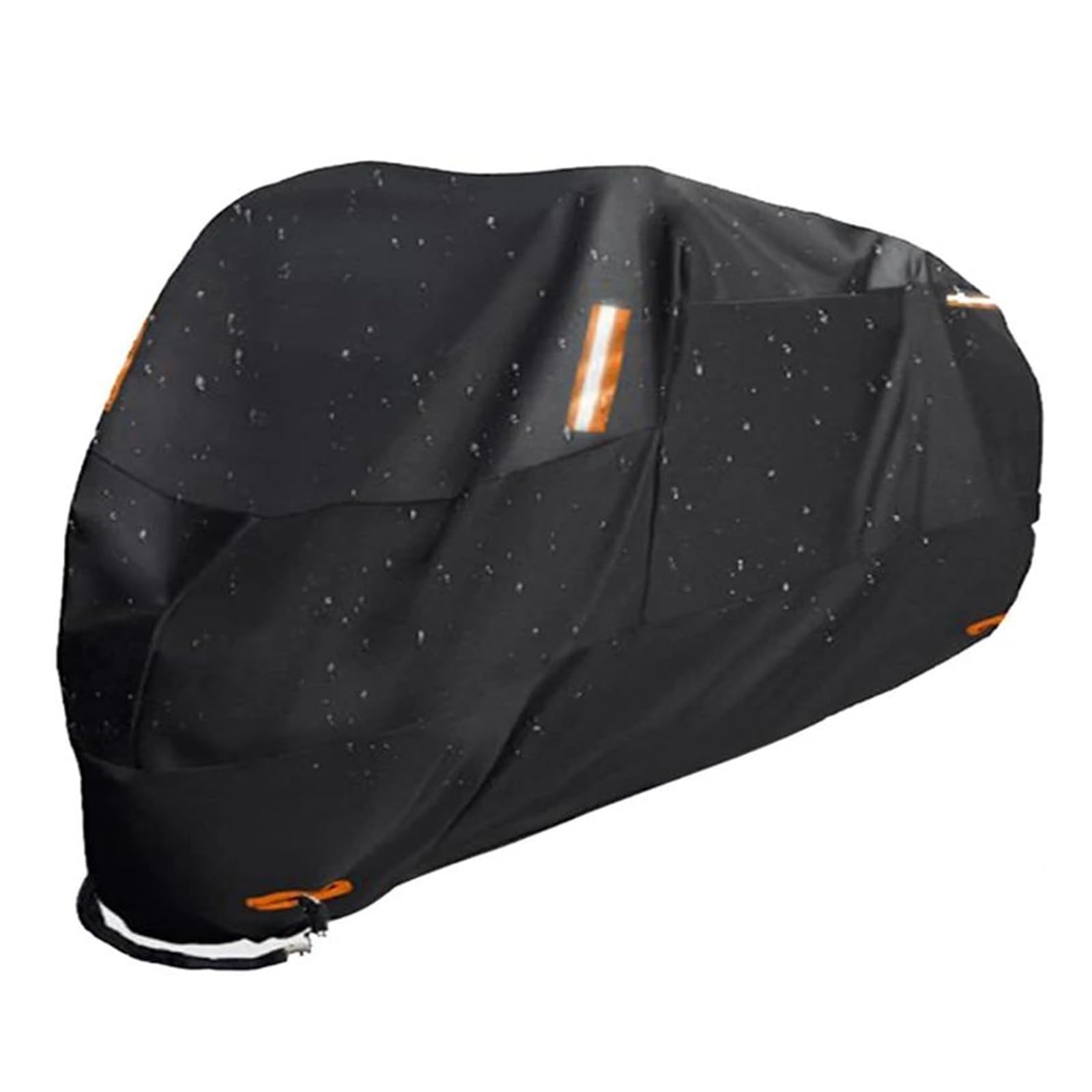 Motorradabdeckung Dicke 300D Motorradabdeckungen, Wasserdicht, Staubschutz, Regen, Schnee, UV-Schutz, Für Drinnen Und Draußen, M L XL XXL 3XL 4XL(for 231-260cm) von QIBOZNG