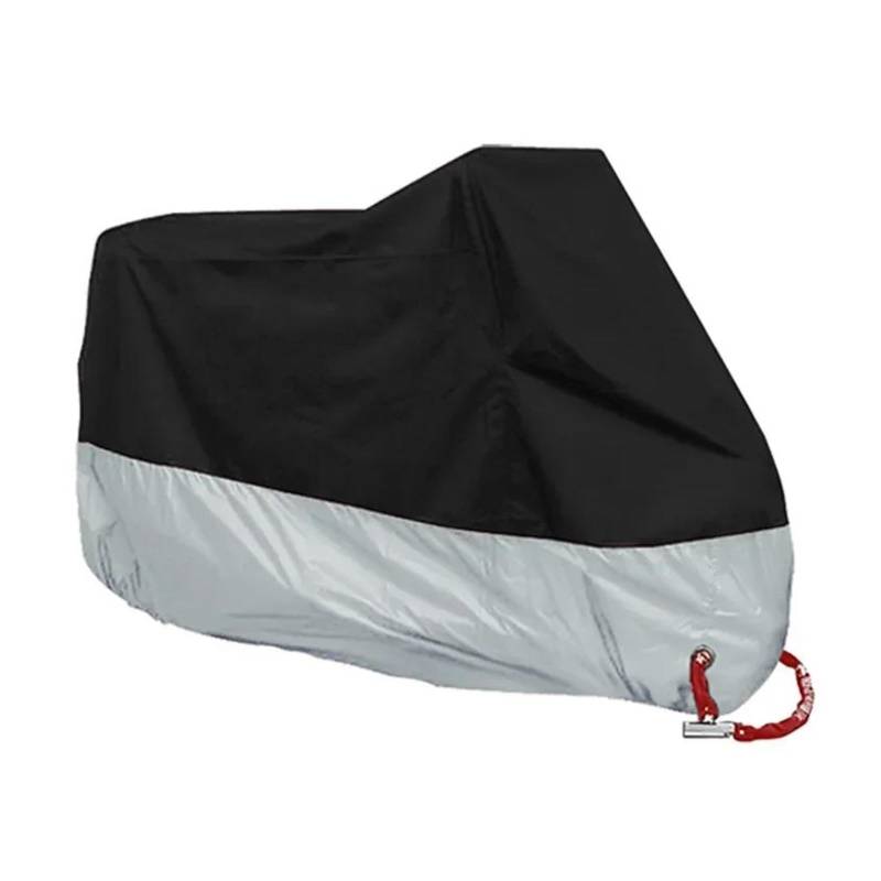 Motorradabdeckung Housse De Protection Imperméable Pour Moto, Toutes Saisons, Anti-poussière, Pour Scooter, Intérieur Et Extérieur, Tissu 190T Résistant À L'usure(L 181-200cm) von QIBOZNG