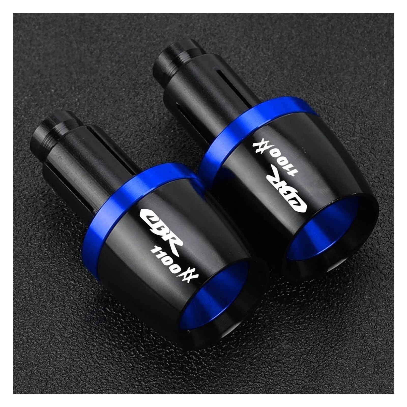 QIBOZNG Griff-Endstopfen FÜR HON&DA CBR1100XX Blackbird CBR1100 XX CBR 1100 XX 1996-2007 Lenker Griffe Enden Kappe Gegengewicht Stecker Rutsche(Blue) von QIBOZNG