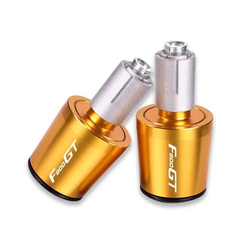 Griff-Endstopfen Für BM&W F800GT F800S F 800 F800 S GT 800GT 800S F800ST Motorrad CNC Lenker Griffe Kappe Ende Griff Stecker(Gold) von QIBOZNG