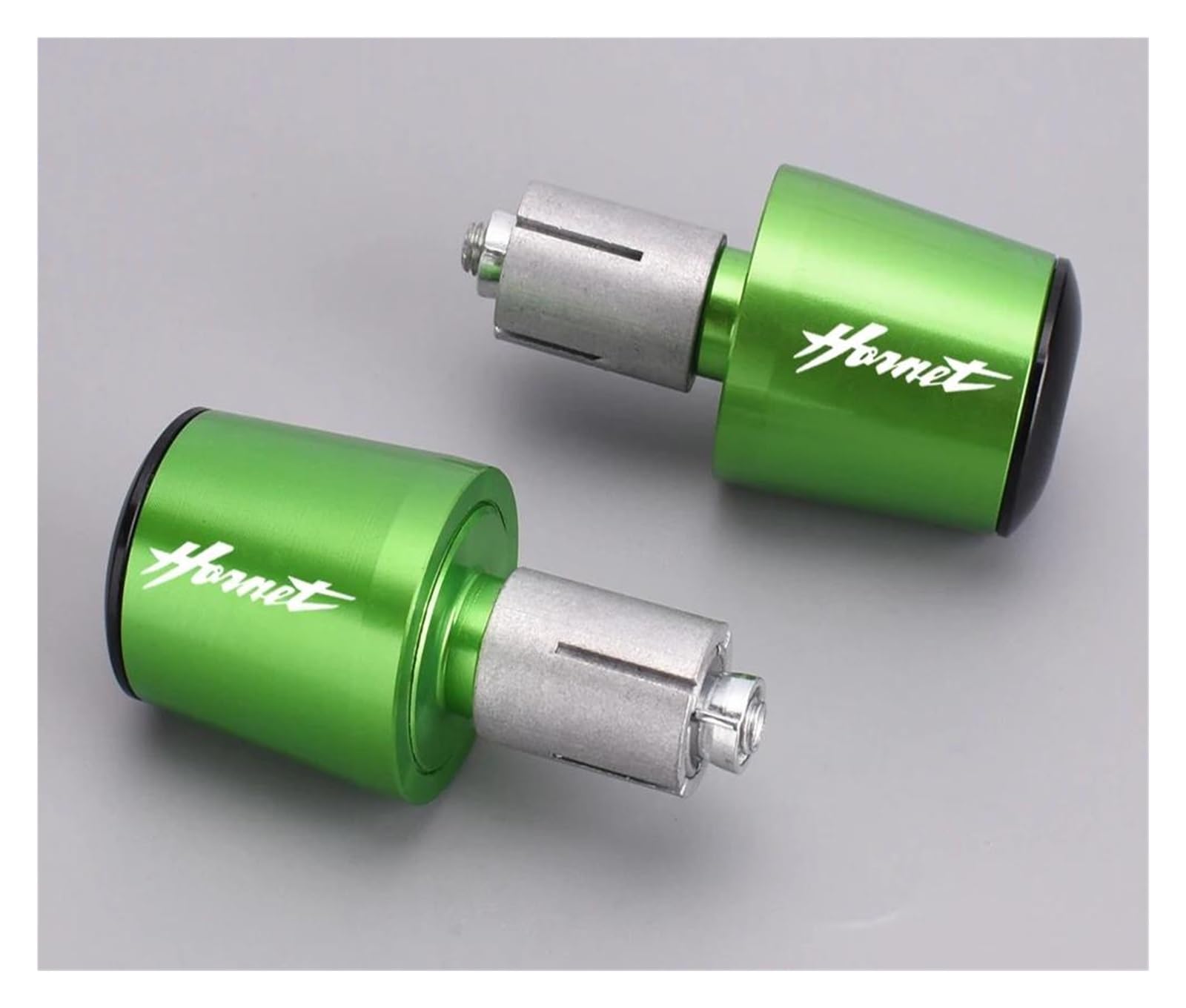 QIBOZNG Griff-Endstopfen Für HON&DA CB400 CBR CB 600 500 CBF600 Hornet 600 Motorrad Griff Bar End Gewicht Lenker Griffe Kappe Silder Stecker(Green) von QIBOZNG