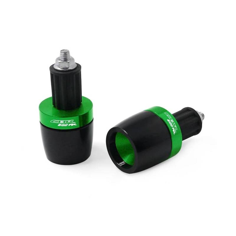 QIBOZNG Griff-Endstopfen Für HON&DA CBR600RR CBR 600RR CBR 600 RR Motorrad Griff Bar Griffe Enden Lenker Gegengewicht Kappe Stecker Slider(Green) von QIBOZNG