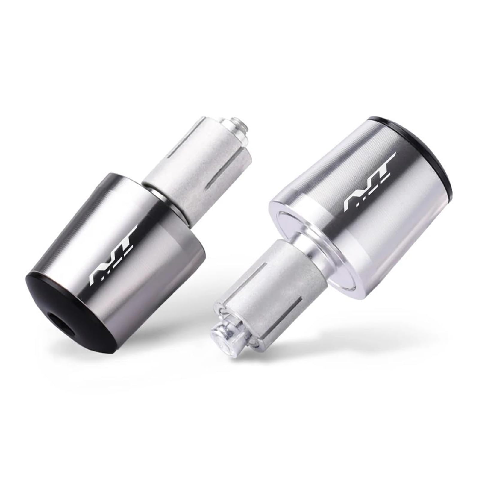 QIBOZNG Griff-Endstopfen Für HON&DA NT1100 NT 1100 DCT NT1100DCT Motorrad 7/8 "22MM Lenker Griffe Enden Kappen Griff Bar Stecker(Silver) von QIBOZNG