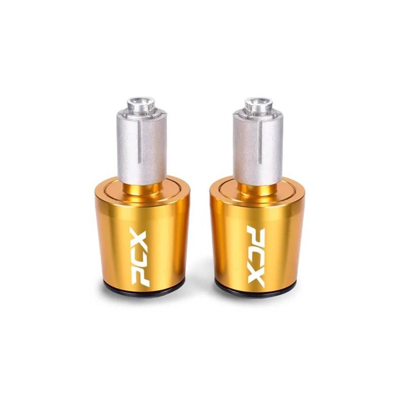 QIBOZNG Griff-Endstopfen Für HON&DA PCX125 PCX150 PCX160 PCX 125 150 160 2017-2021 Motorrad-Lenkergriffe Lenkerkappen-Endstecker(Gold) von QIBOZNG