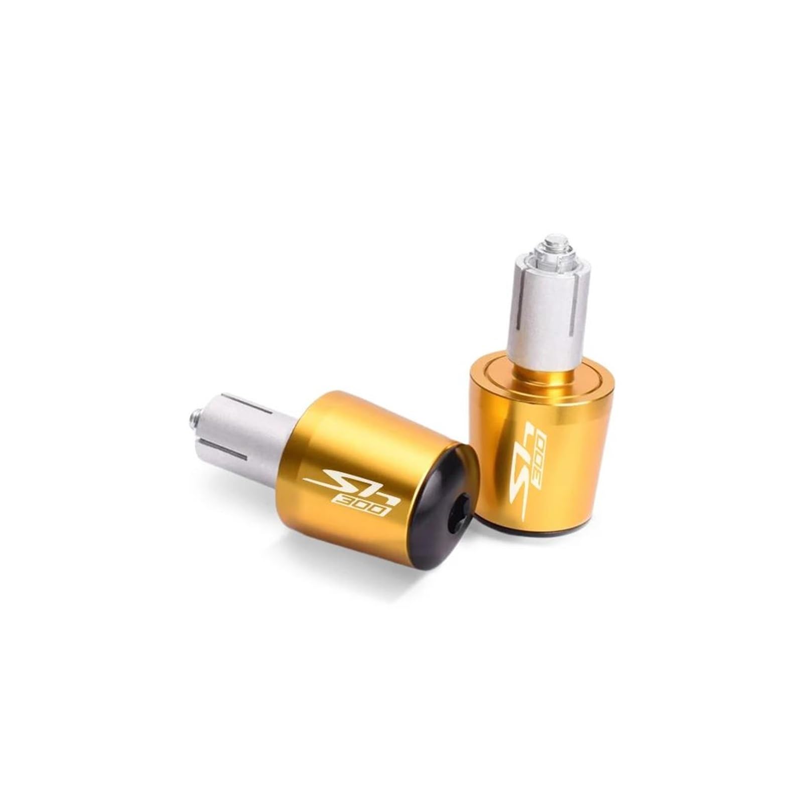 QIBOZNG Griff-Endstopfen Für HON&DA SH300 SH 300 SH300I SH 300I Motorrad Zubehör Griff Bar End Gewicht Lenker Griffe Kappe Stecker(Gold) von QIBOZNG