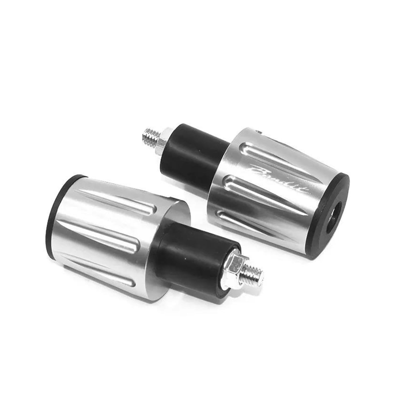 QIBOZNG Griff-Endstopfen Für Suzuki Bandit GSF250 GSF600 GSF600S GSF650 GSF650S GSF650N GSF1200 GSF1250 7/8 "22MM Lenker Griffe Ende Stecker(Silver) von QIBOZNG