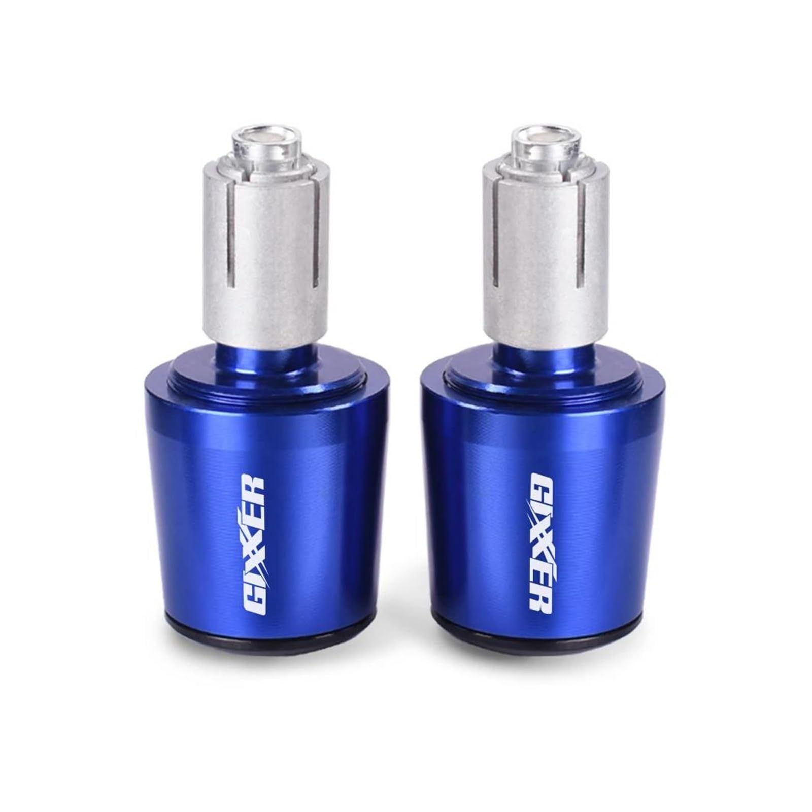 QIBOZNG Griff-Endstopfen Für Suzuki Gixxer 150sf 250sf 155 Motorrad Griff Bar End Gewicht Lenker Griffe Kappe Anti Vibration Silder Stecker(Blue) von QIBOZNG