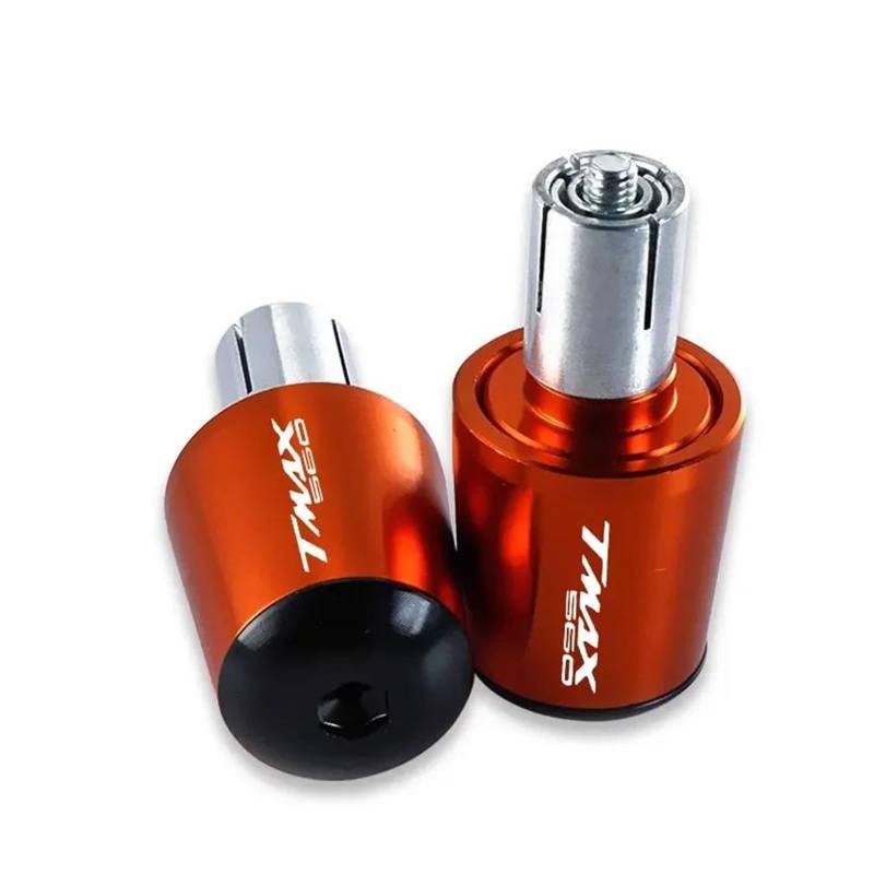 Griff-Endstopfen Für YAM&ANA T-MAX TMAX 560 T Max 560 T-Max560 TMAX560 Motorrad Lenker Griffe Kappe Ende Griff Stecker Kappe(Orange) von QIBOZNG