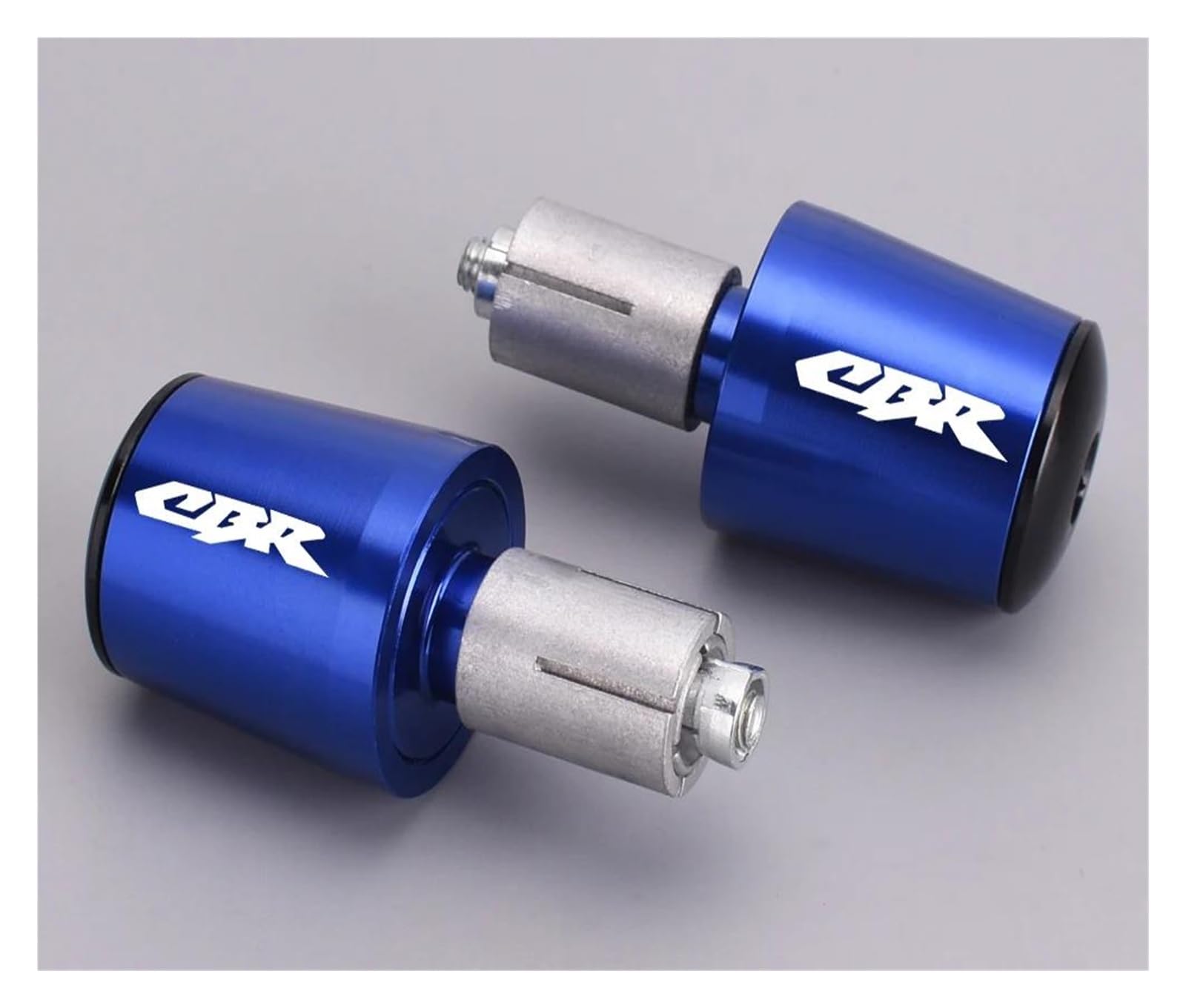 QIBOZNG Griff-Endstopfen Motorrad Grip Griff Bar End Griff Bar Griffe Kappe Stecker Für HON&DA CBR 125R 600 F4i 650F R 1000F CBR 600 1000 RR(Blue) von QIBOZNG